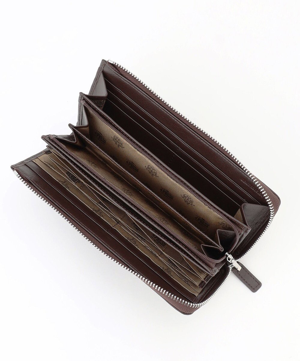 J.PRESS MEN 【MORPHO×J.PRESS】オーセンティックレジメンタル ハニーセル長財布(Ｌ字ラウンドファスナー) 