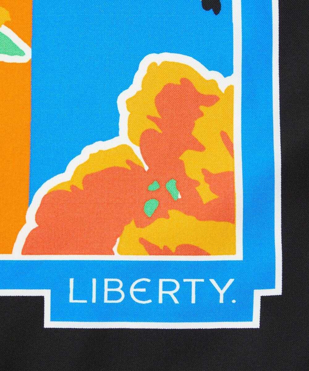 LIBERTY. マリアンナズ ブーケ 90x90 シルクスカーフ 