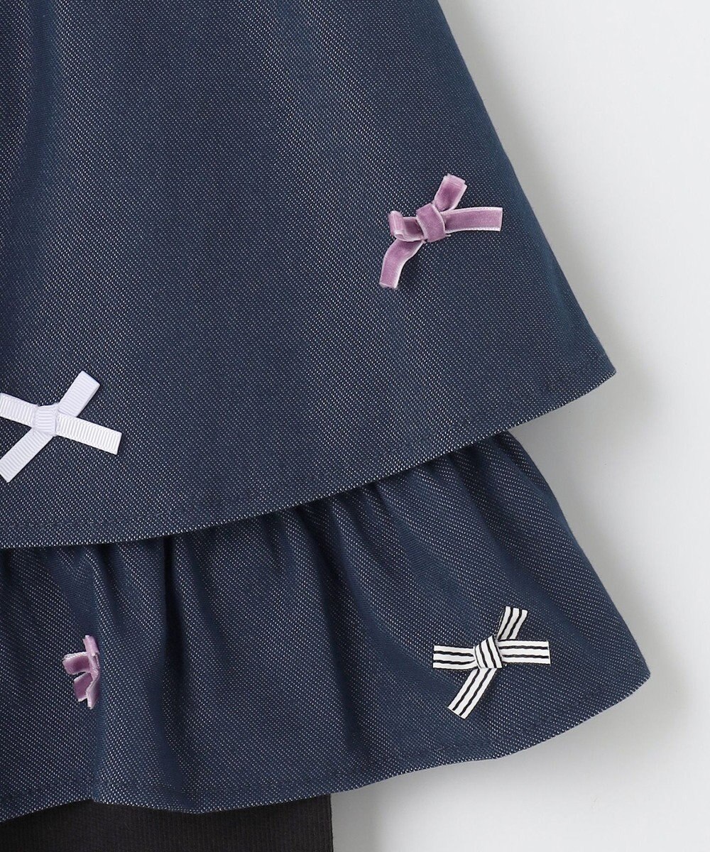 ANY KIDS デニム ニット スカッツ 