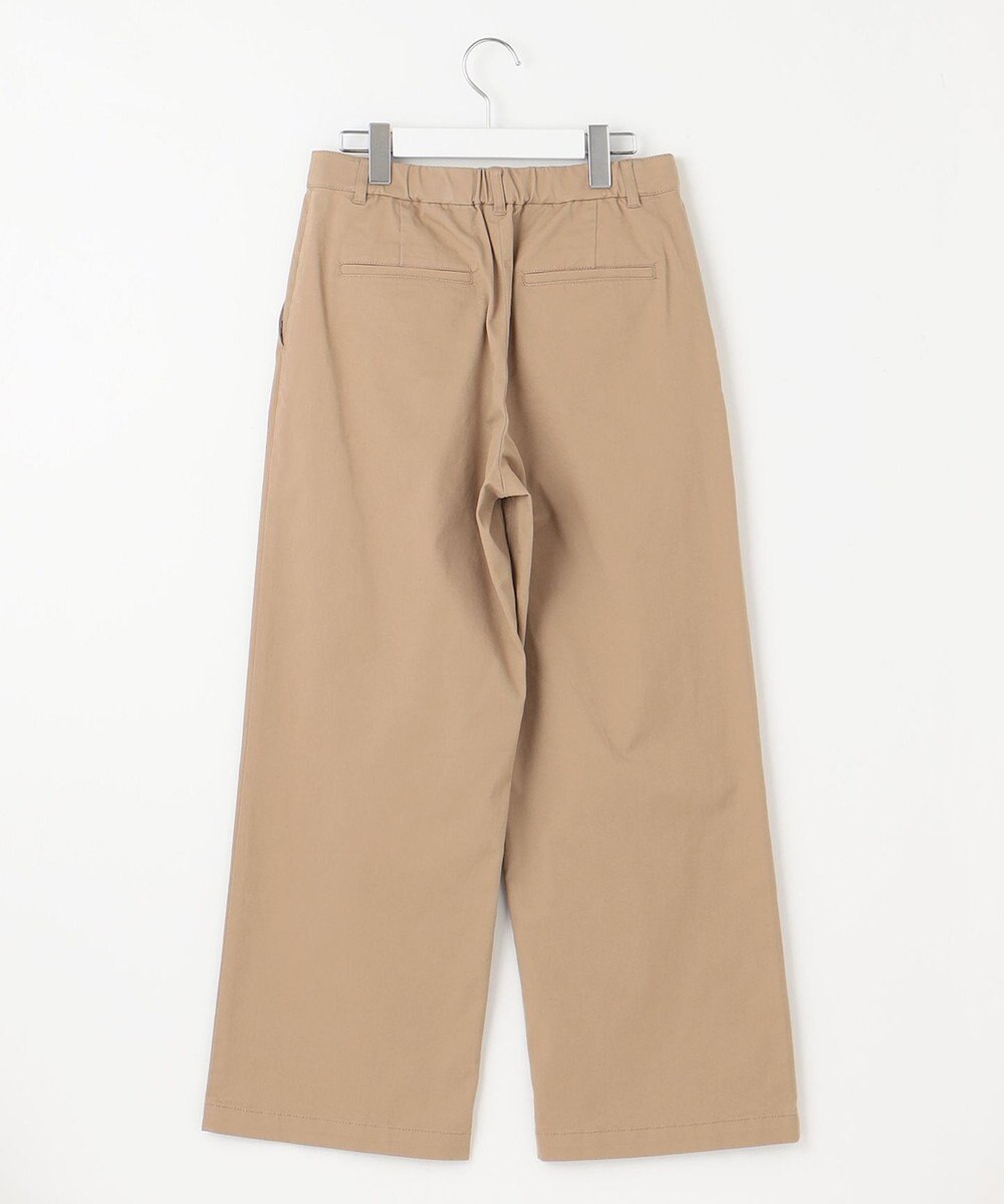 J.PRESS LADIES 【洗える】20チノストレッチ ワイドパンツ 