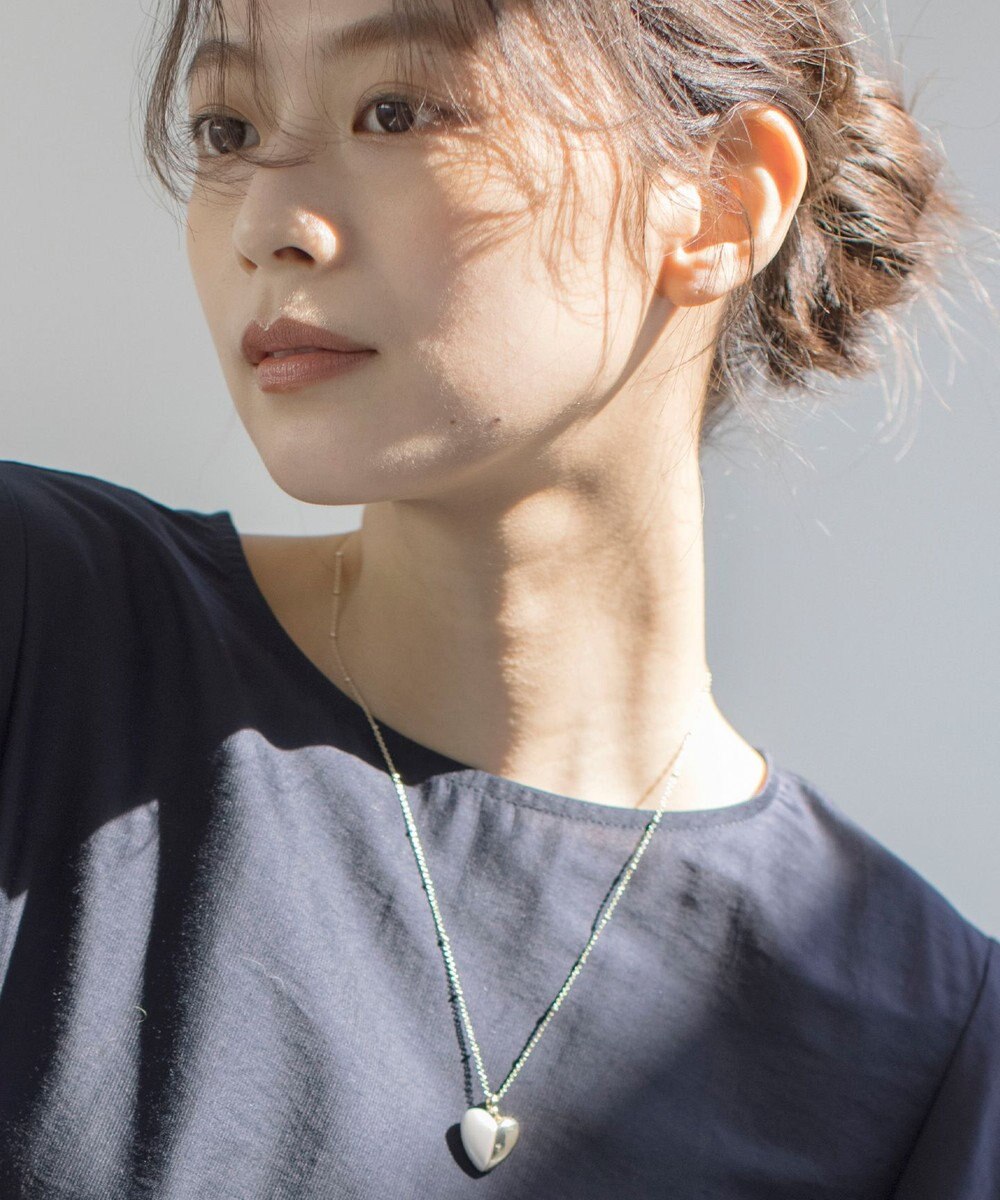 組曲 ハーフパールハート ネックレス 