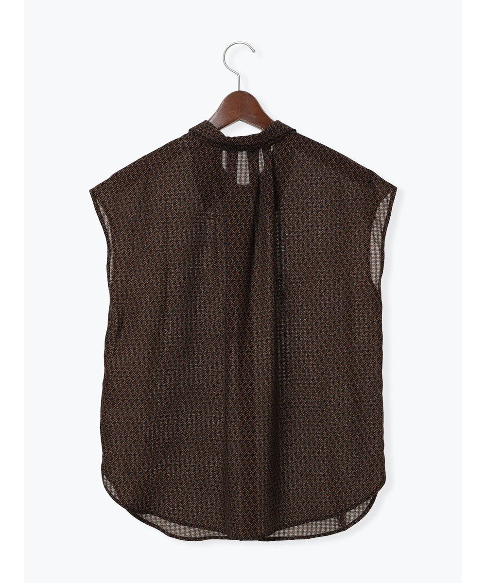 Te chichi シアサッカージオメ柄シャツブラウス 