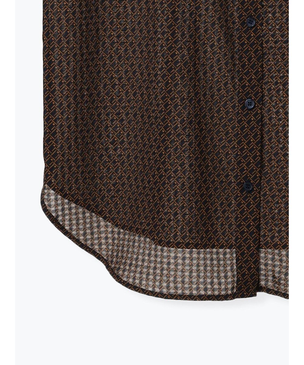 Te chichi シアサッカージオメ柄シャツブラウス 