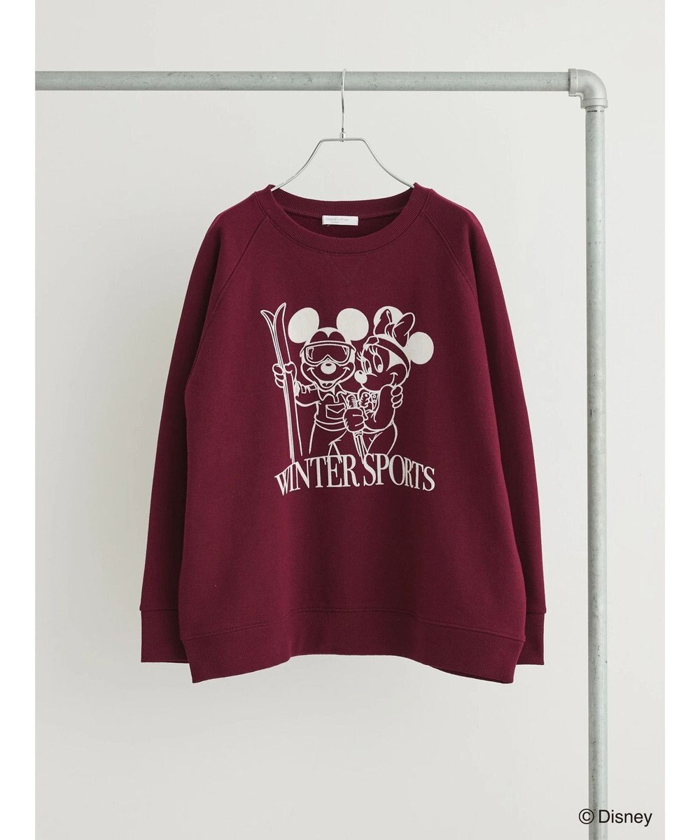 Green Parks Ｄｉｓｎｅｙ／裏起毛フロッキープリントスウェットII Bordeaux