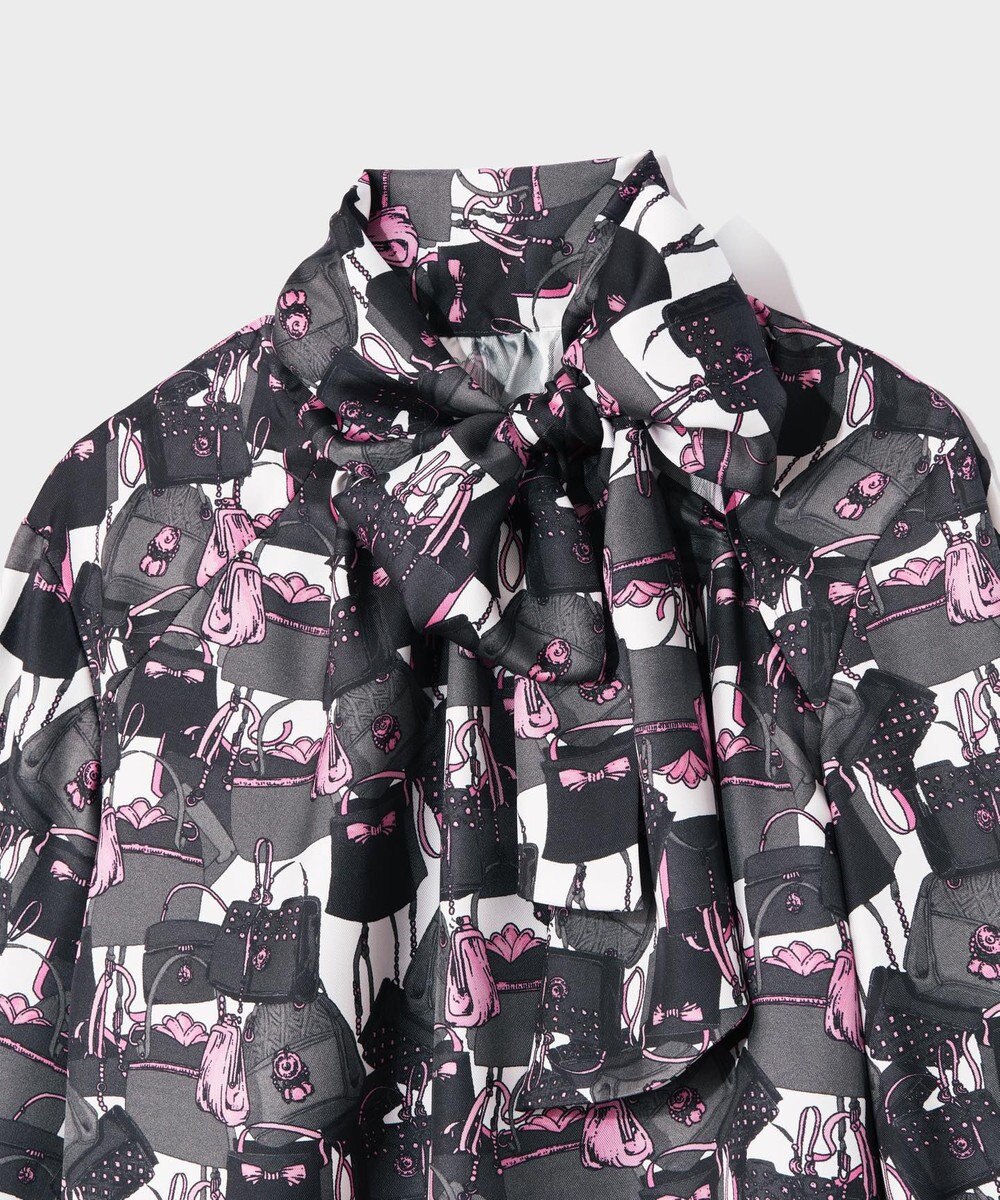 GRACE CONTINENTAL バッグモチーフボウブラウス 