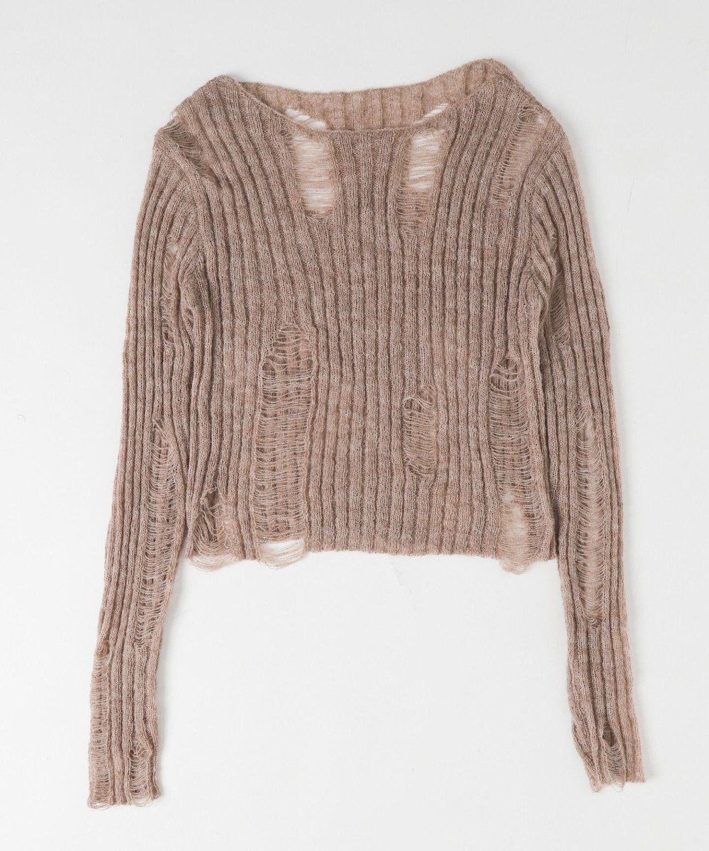 WEGO ダメージショートニット 