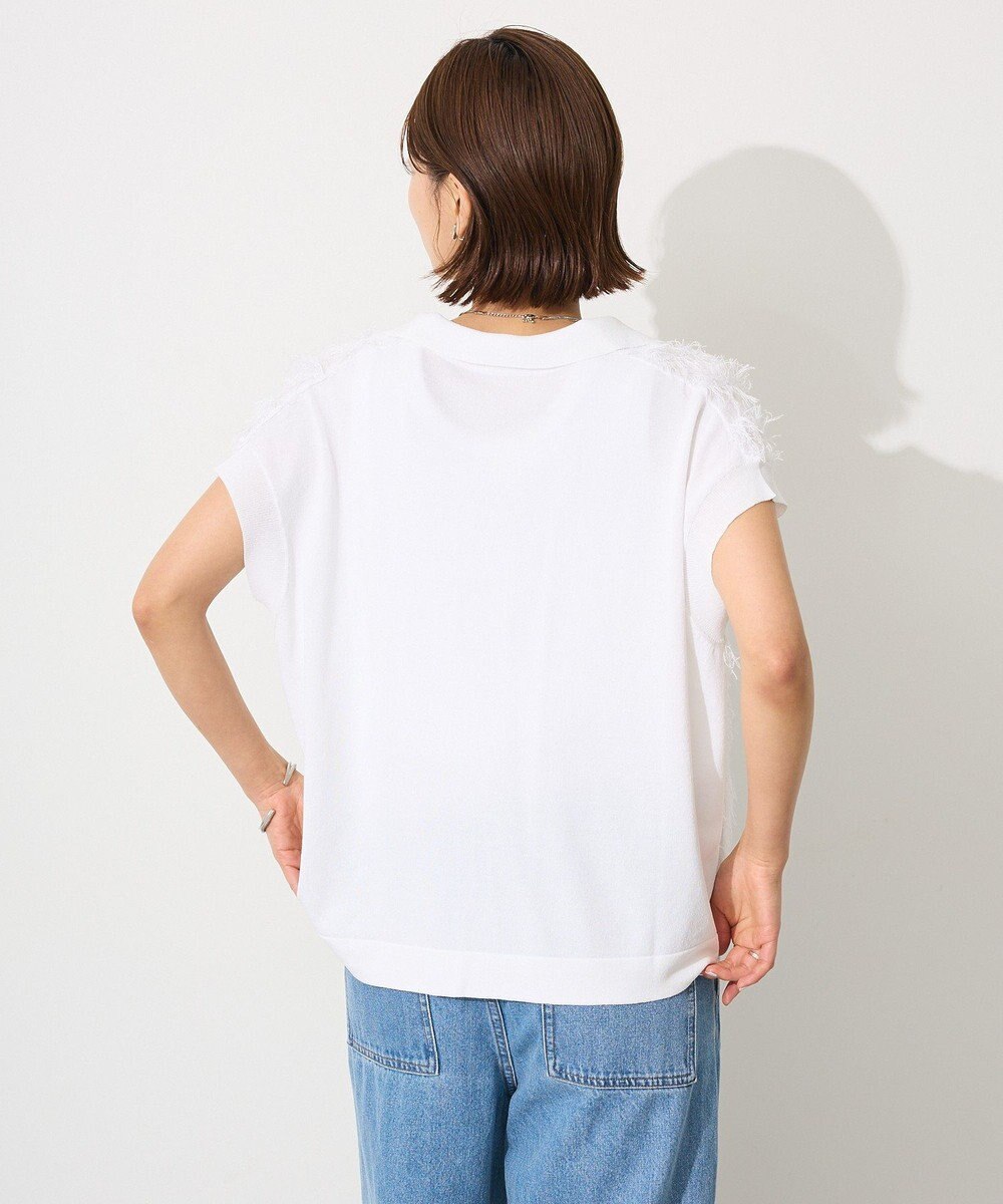 CRAFT STANDARD BOUTIQUE シアーフリンジスキッパーニットプルオーバー 