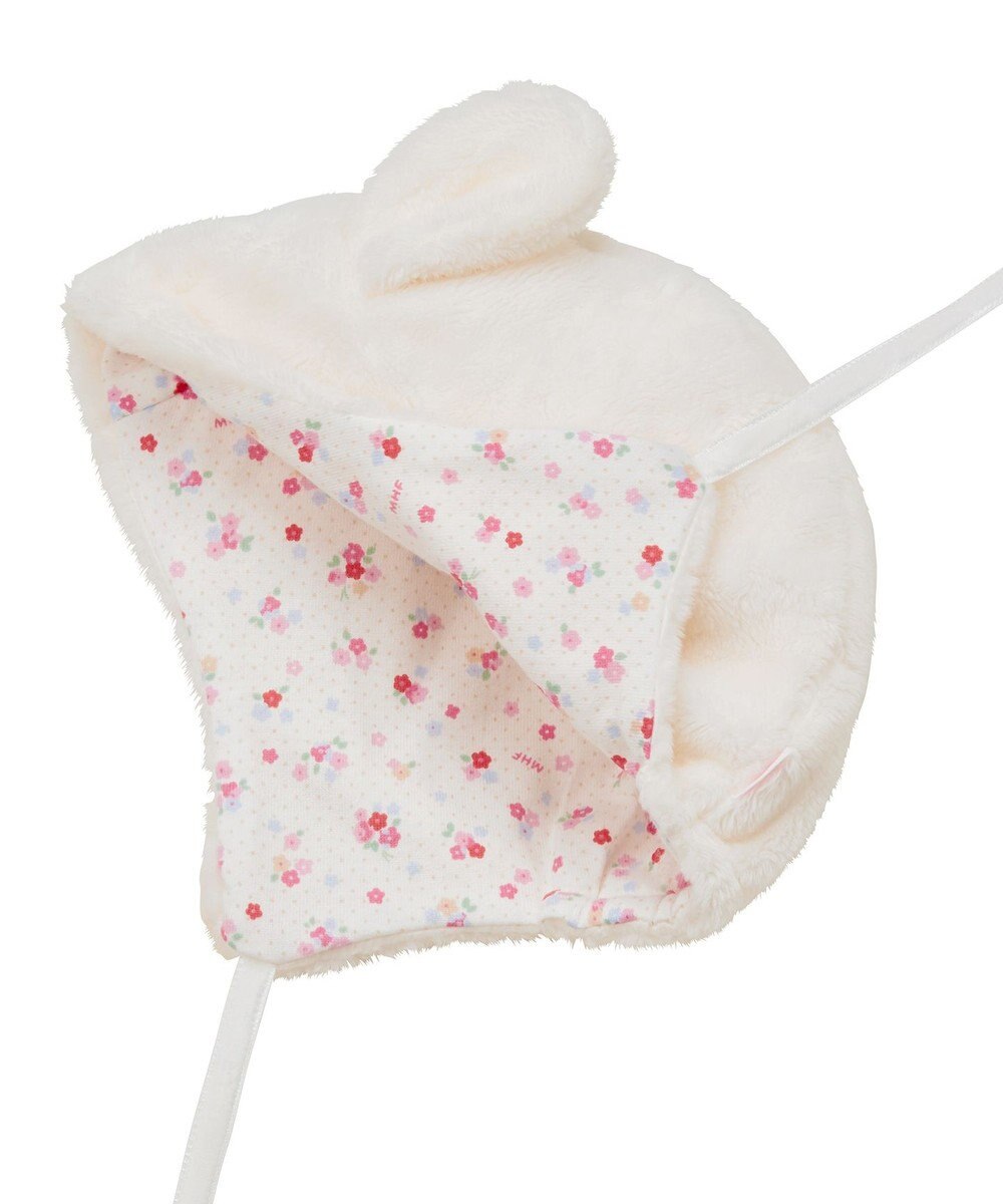 MIKI HOUSE HOT BISCUITS 【ミキハウス】【44-50cm】 マイクロファー フード 