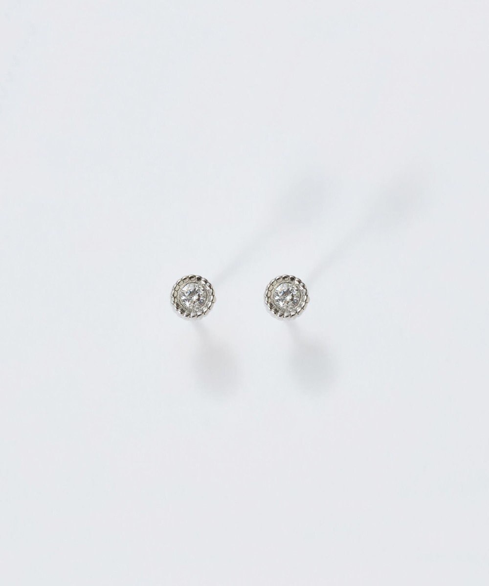 Phoebe 【金属アレルギー対応】プチシャイニングピアス　シルバー/サージカルステンレス 