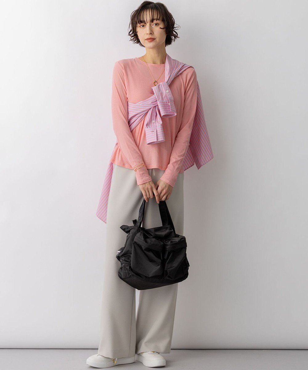 23区 L ストレッチダブルクロス ワイドパンツ 