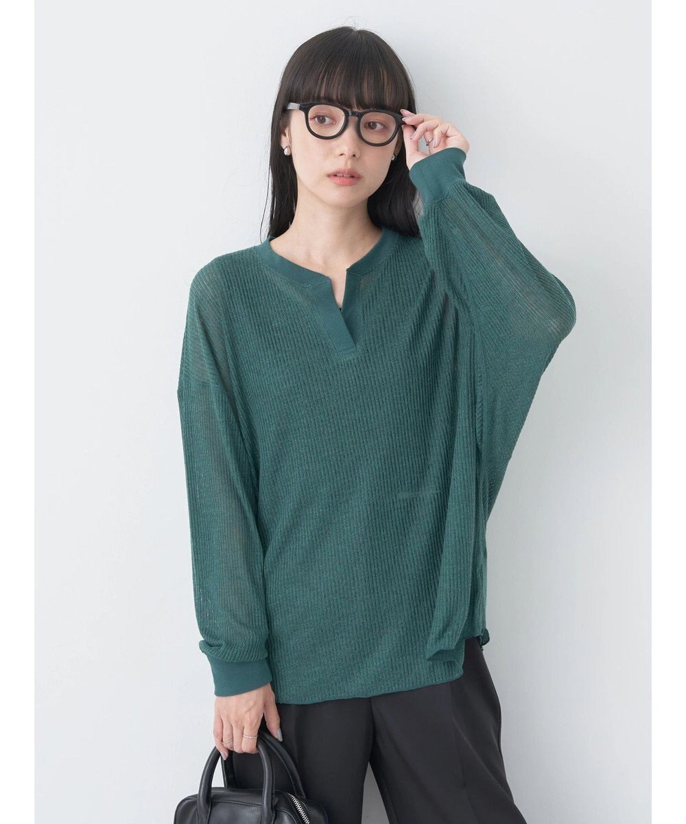 earth music&ecology シアーリブドルマンプルオーバー 