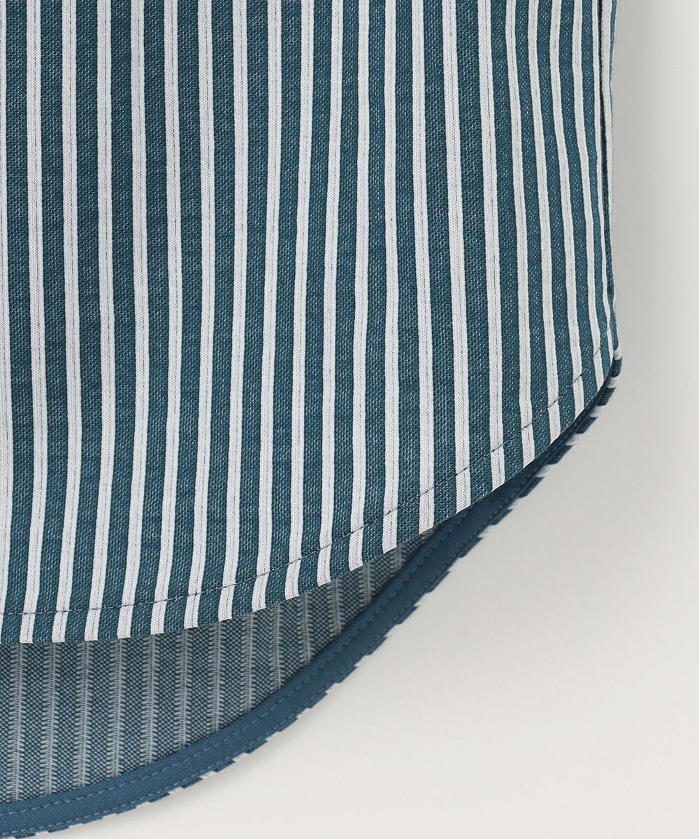 J.PRESS LADIES 【WEB限定】 ピンストライプジャージー バンドカラー カットソー 