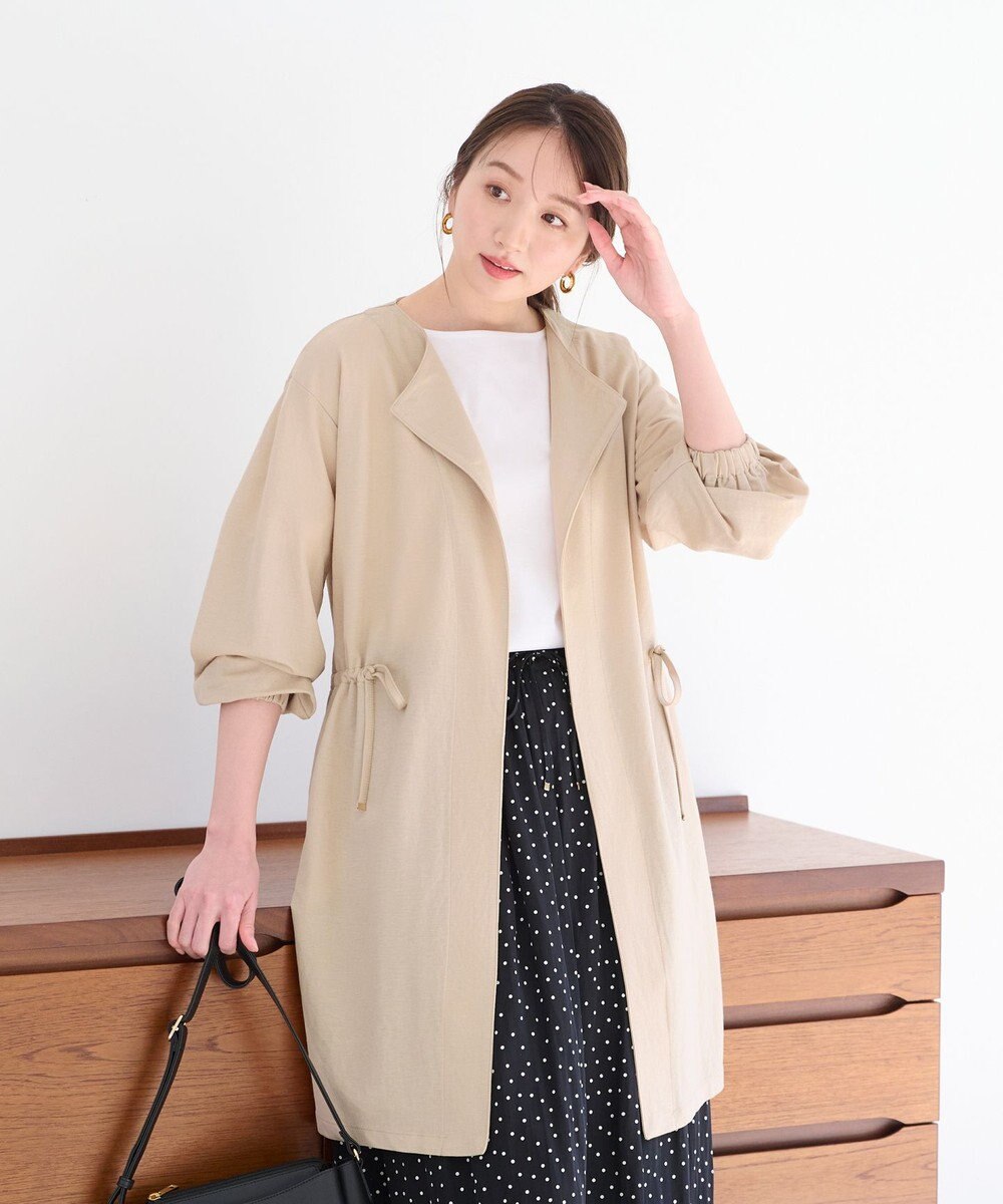 ANY 【UVケア・接触冷感・洗濯機可】ドロストピケ カーディガン 