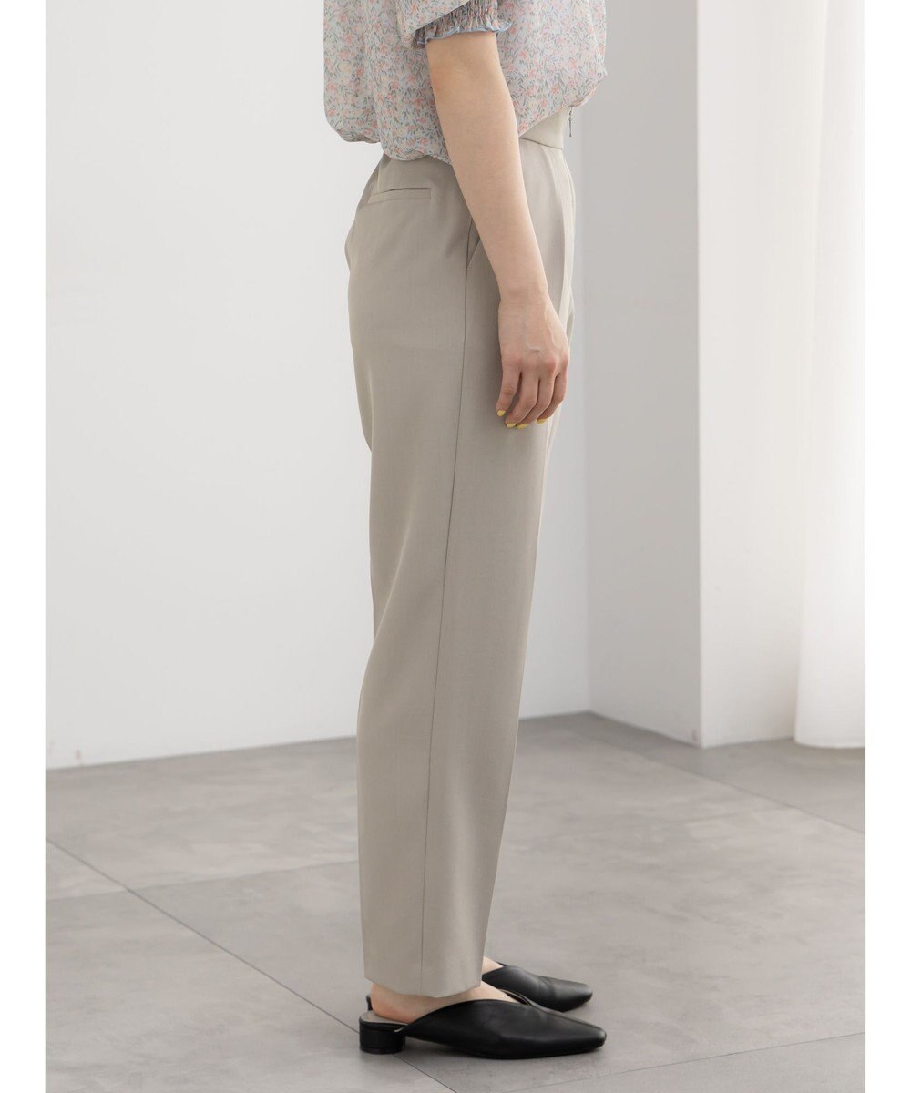 Te chichi フロントZIPリネンライクテーパードパンツ(セットアップ可) 