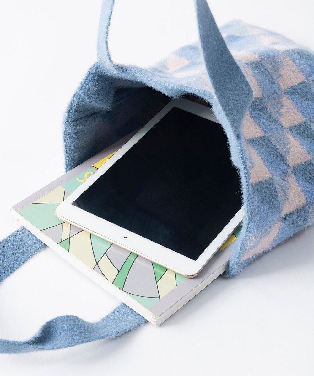 TRICOTE シャギーブロックトート 