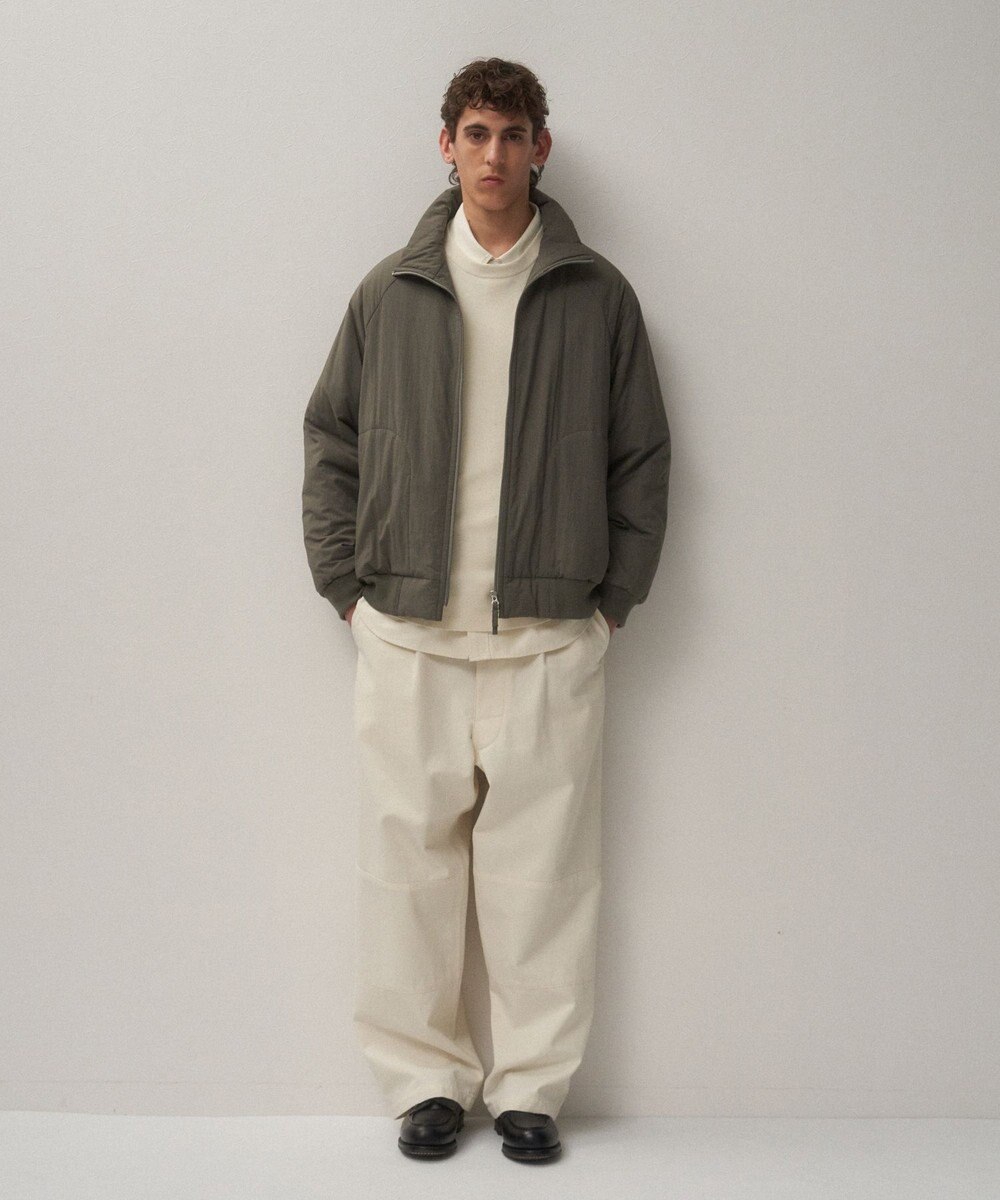 ATON MAT AIRY NYLON | ウールパテッドスタンドジャケット - UNISEX 