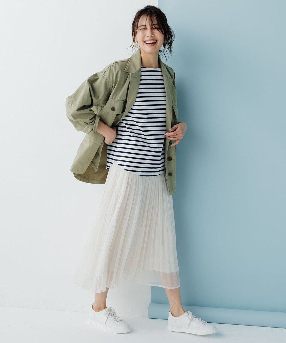 ANY SIS 【洗える】ブライトシアープリーツ スカート 