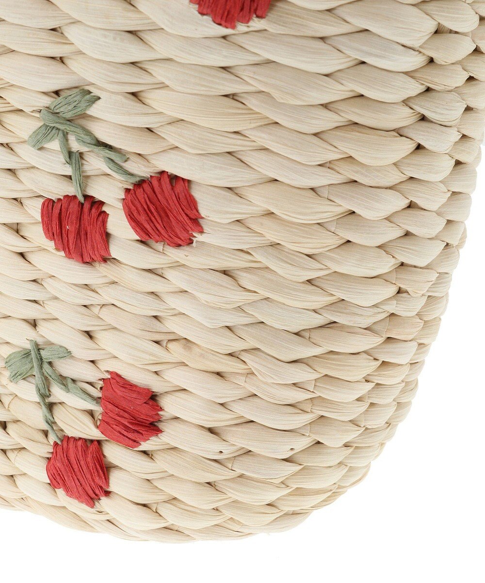 Maison de FLEUR チェリーメイズフリルハンドルカゴバッグ 