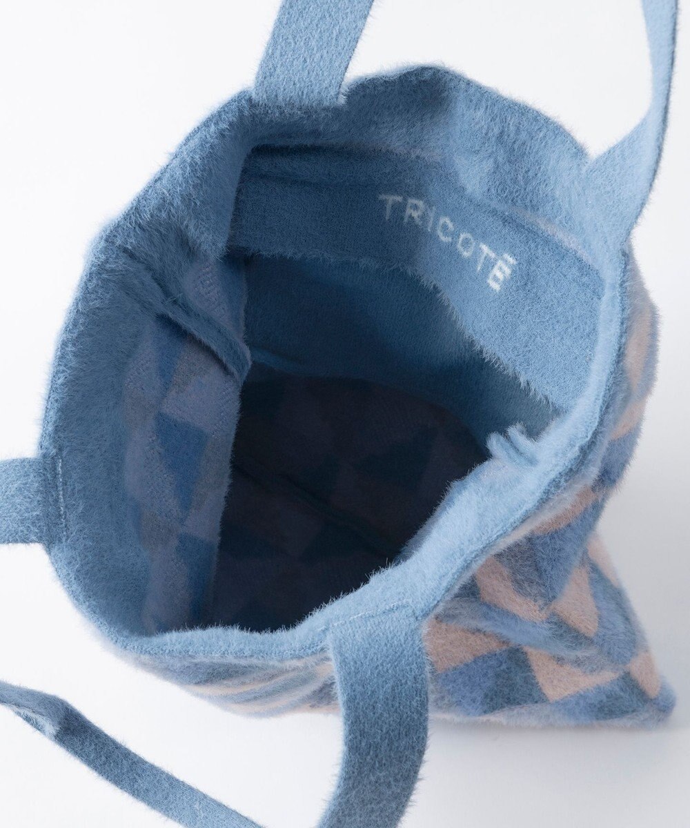 TRICOTE シャギーブロックトート 