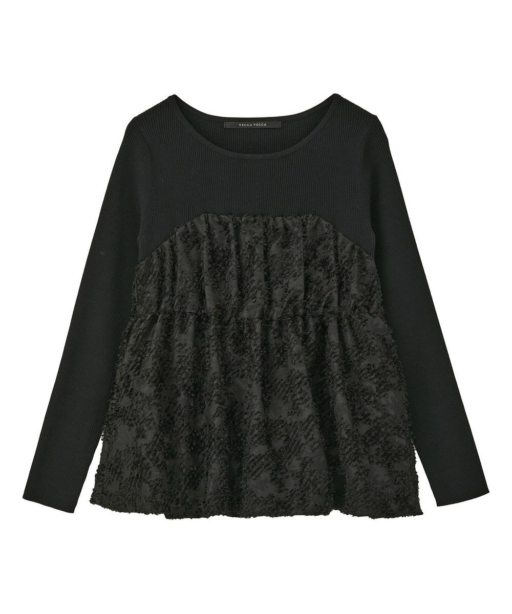 YECCA VECCA バルーンヘムドッキングニット 