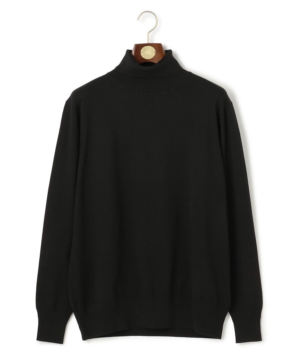 J.PRESS MEN 品よく暖かで首元からスマートに【ストレッチ / イージーケア】【FLEX YARN】タートルネック ニット 