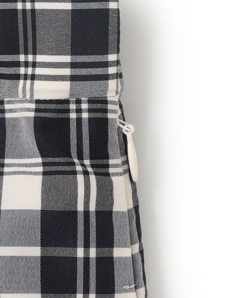 23区 【洗える】ナイロンチェックタフタ タックスカート 