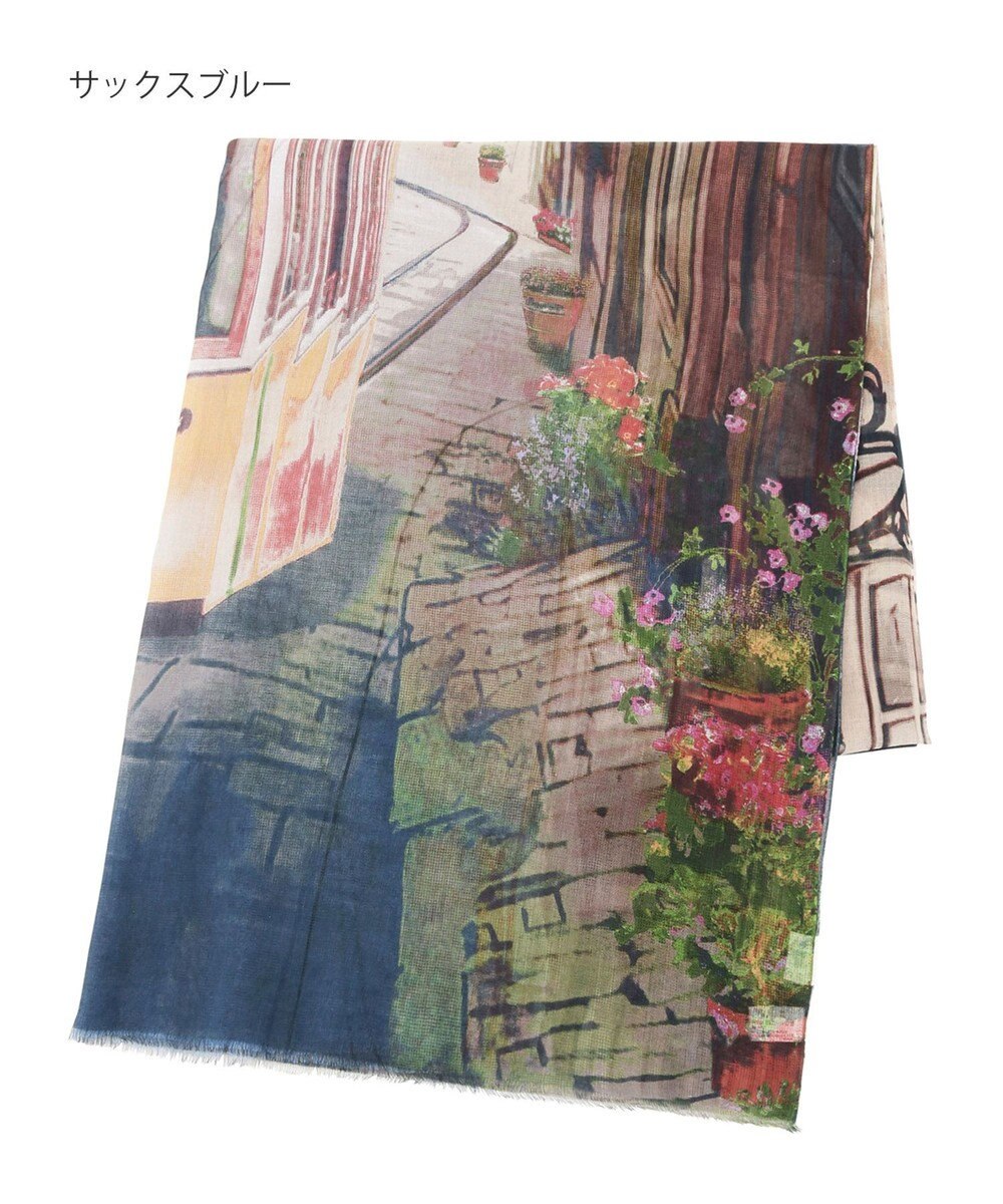 MOONBAT Hanato(ハナト) コットンシルクビッグストール／70×175cm 