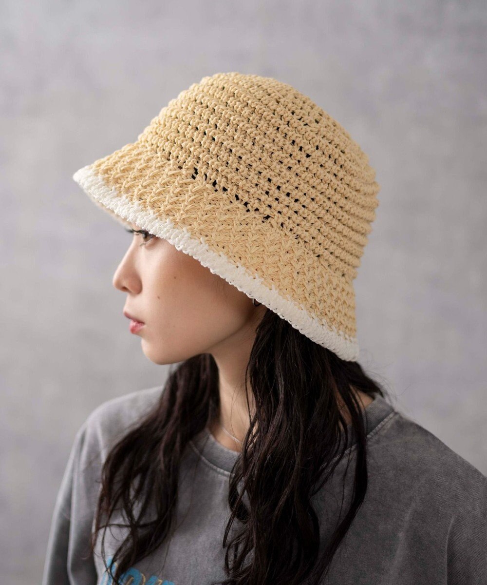 WEGO クロシェ編みハット 