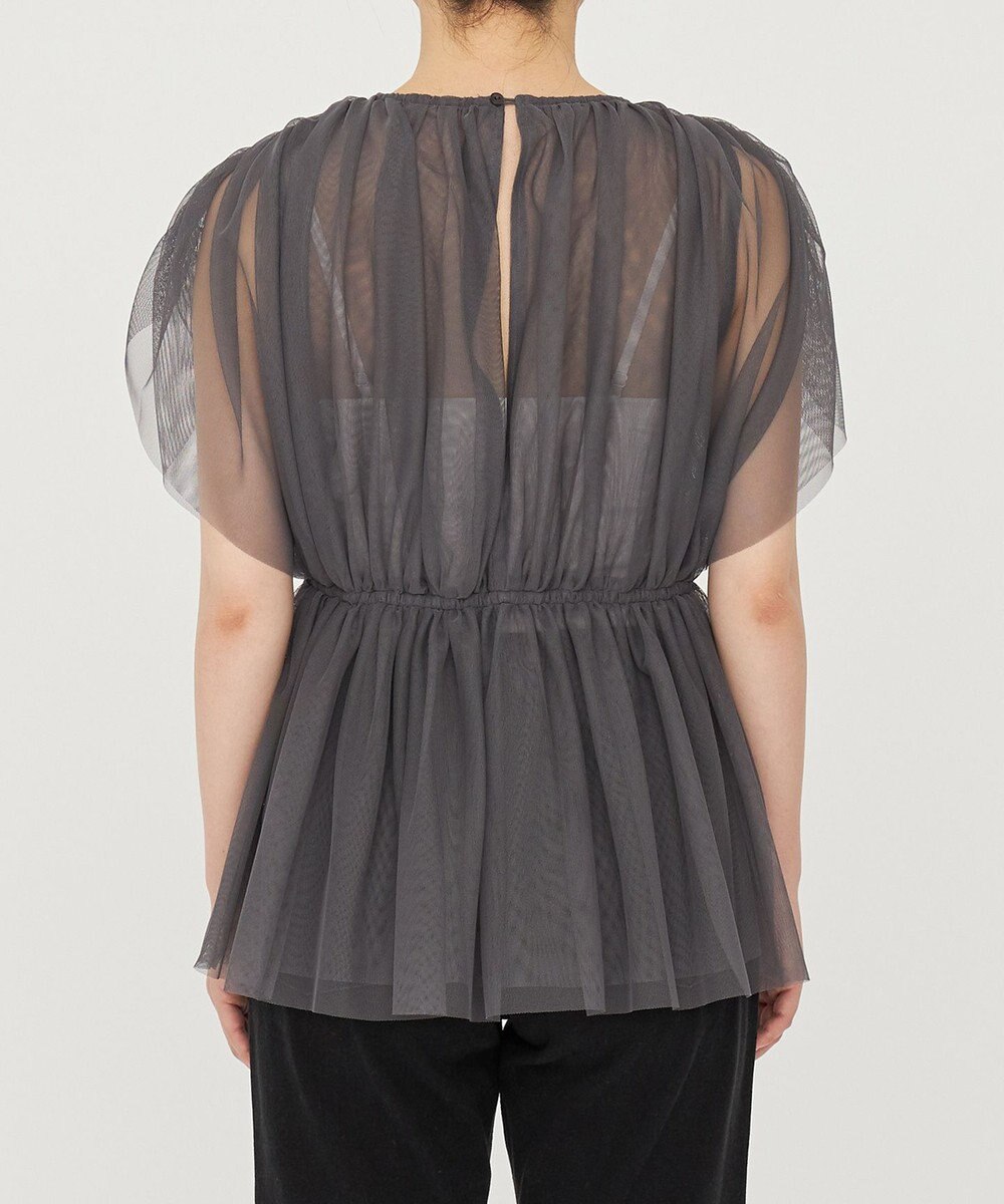 uncrave 【洗濯機洗い可】カクテル チュール ブラウス（uncrave STANDARD） 