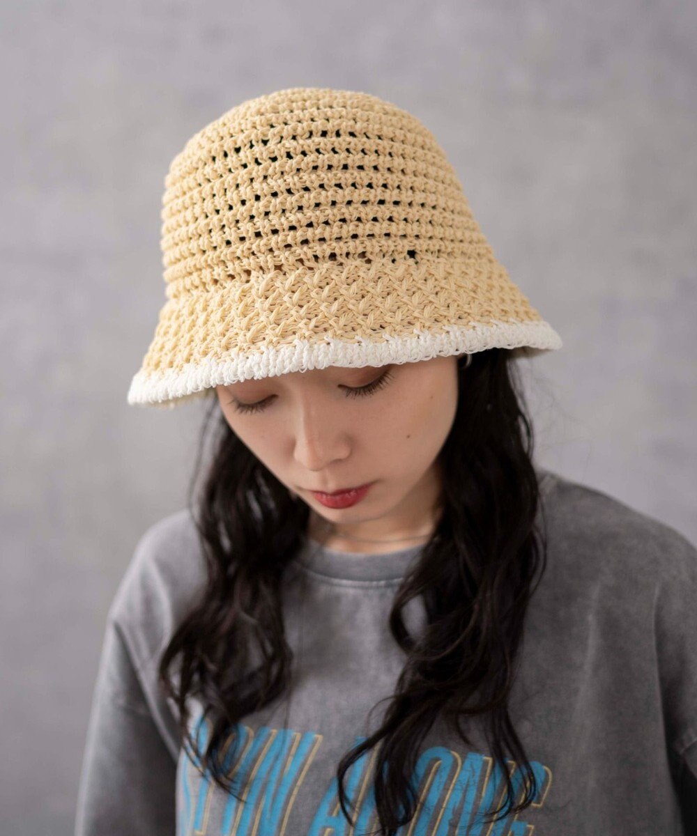 WEGO クロシェ編みハット 