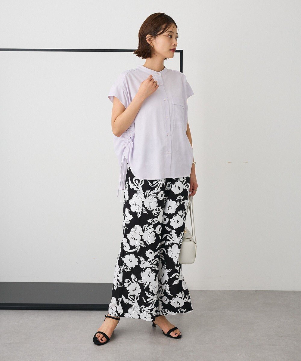 CRAFT STANDARD BOUTIQUE バンドカラーサイドドロストシャツ 