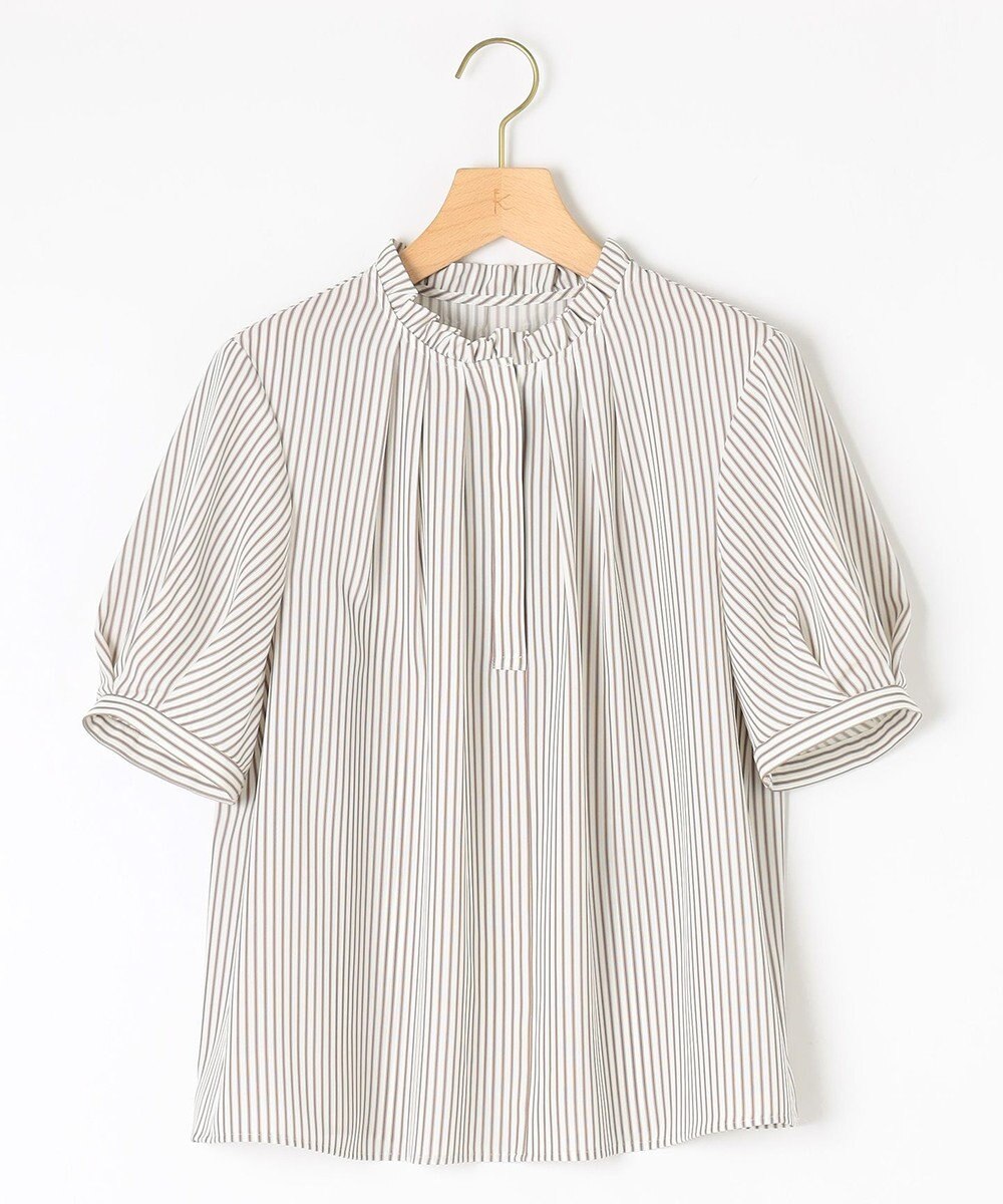 組曲 ライトデシンフリル襟 ブラウス 