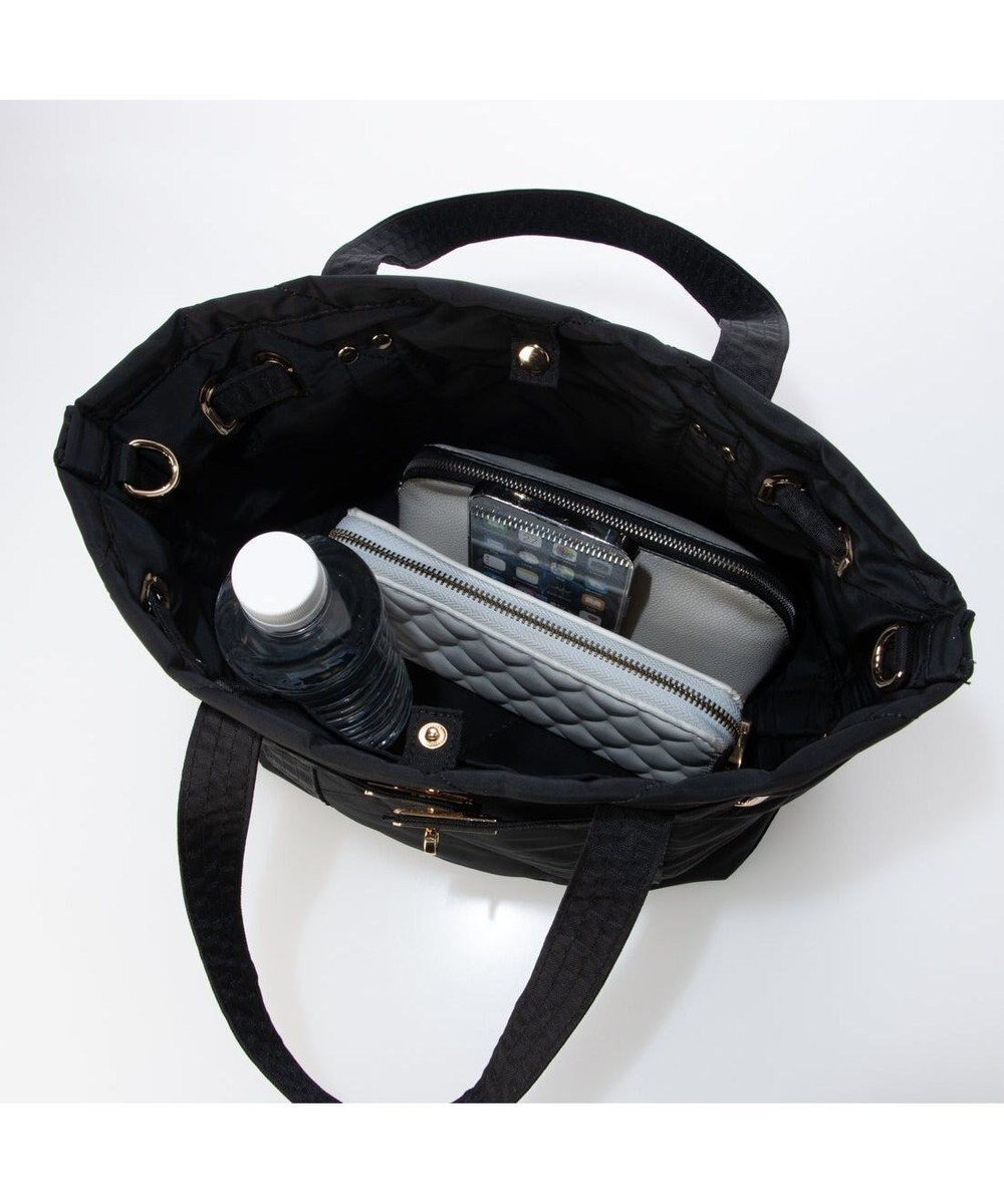 UNBILLION カシュカシュ cachecache / ヒネリ金具2wayナイロンキルティングトートM 