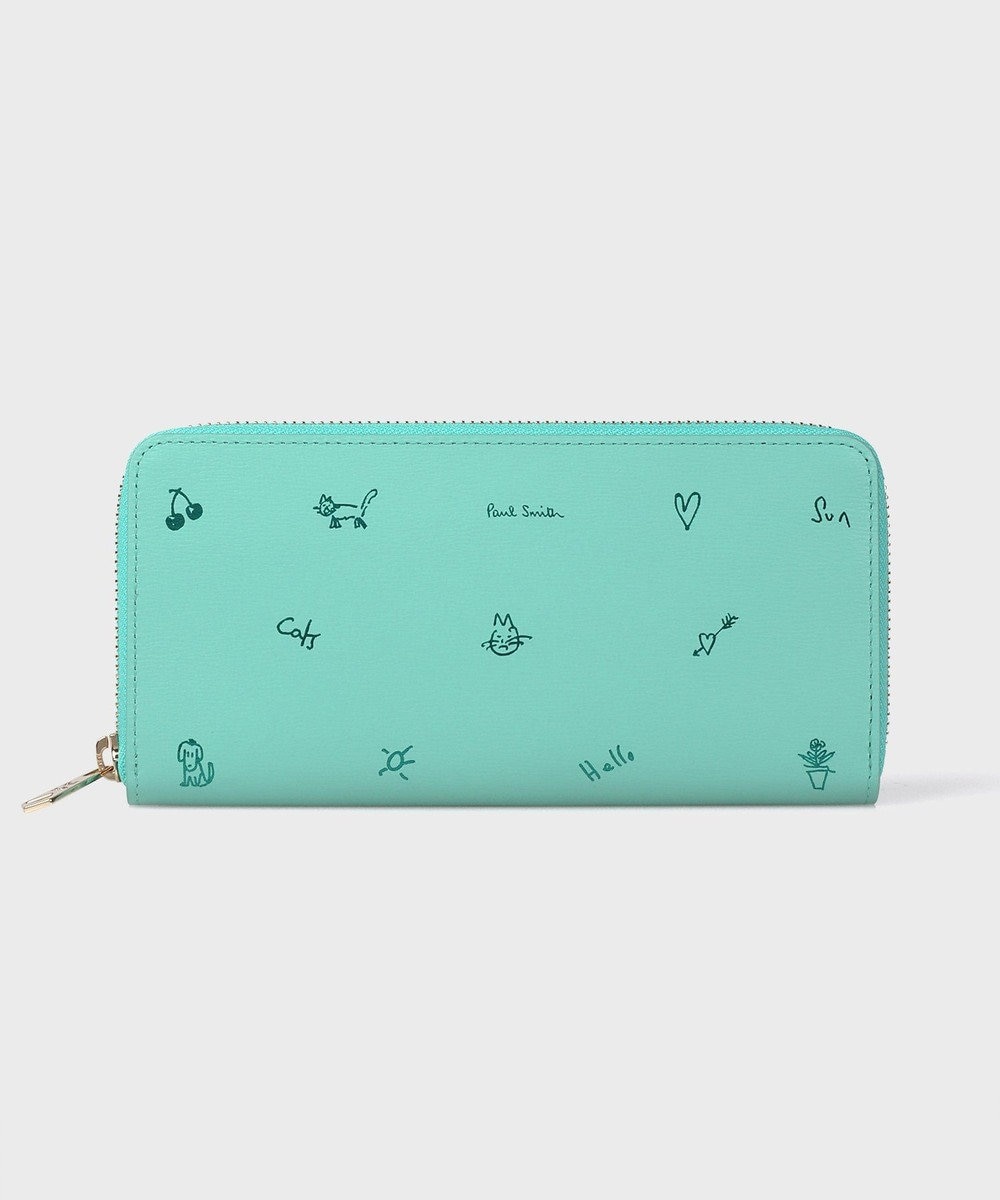 Paul Smith カラードゥードゥル ラウンドジップ 長財布 