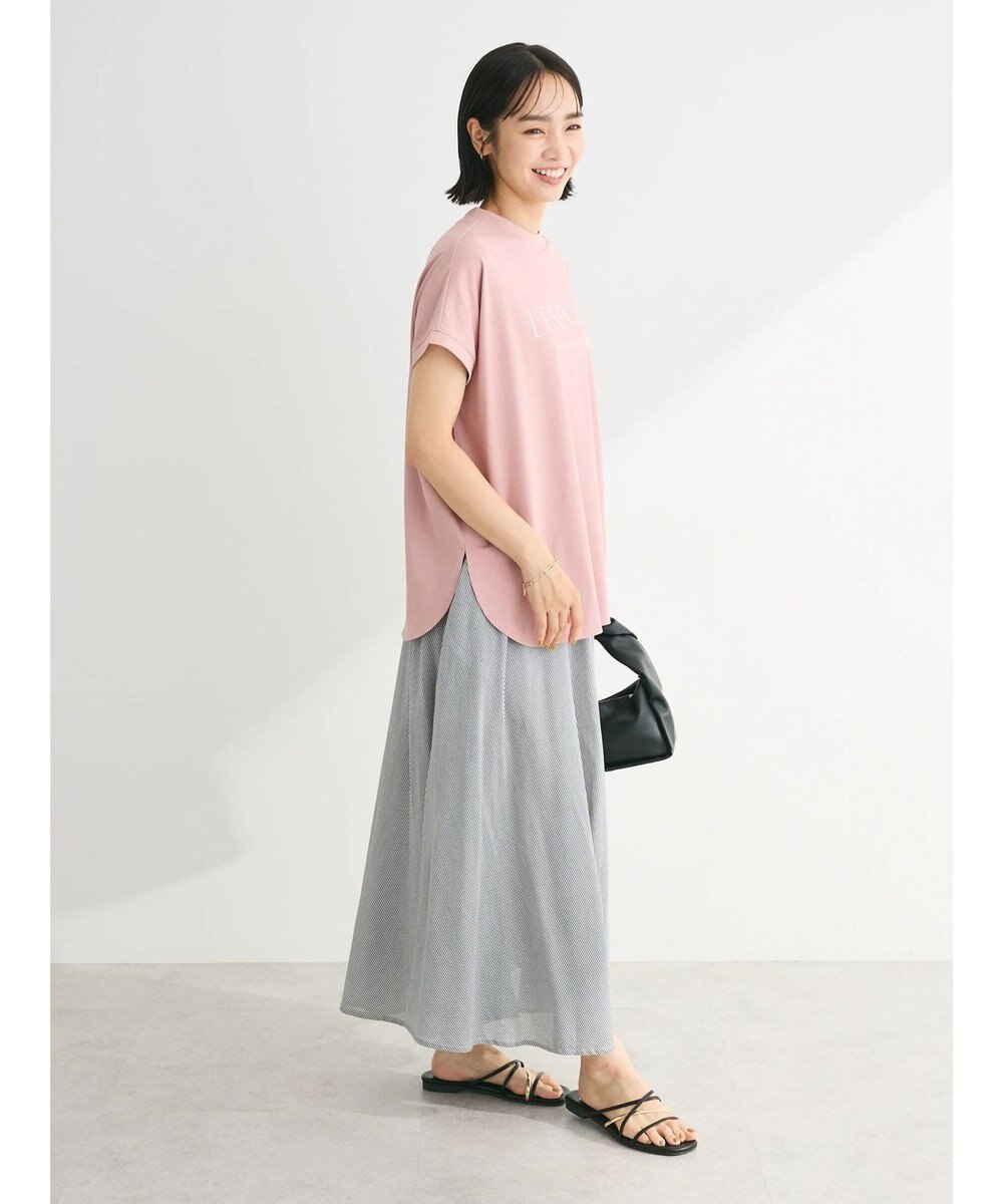 Green Parks 汗染み防止フレンチスリーブロゴＴシャツ 