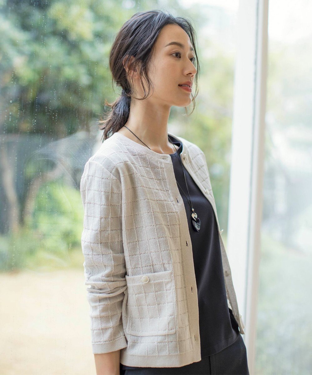 J.PRESS LADIES マーブルカーブ ネックレス 