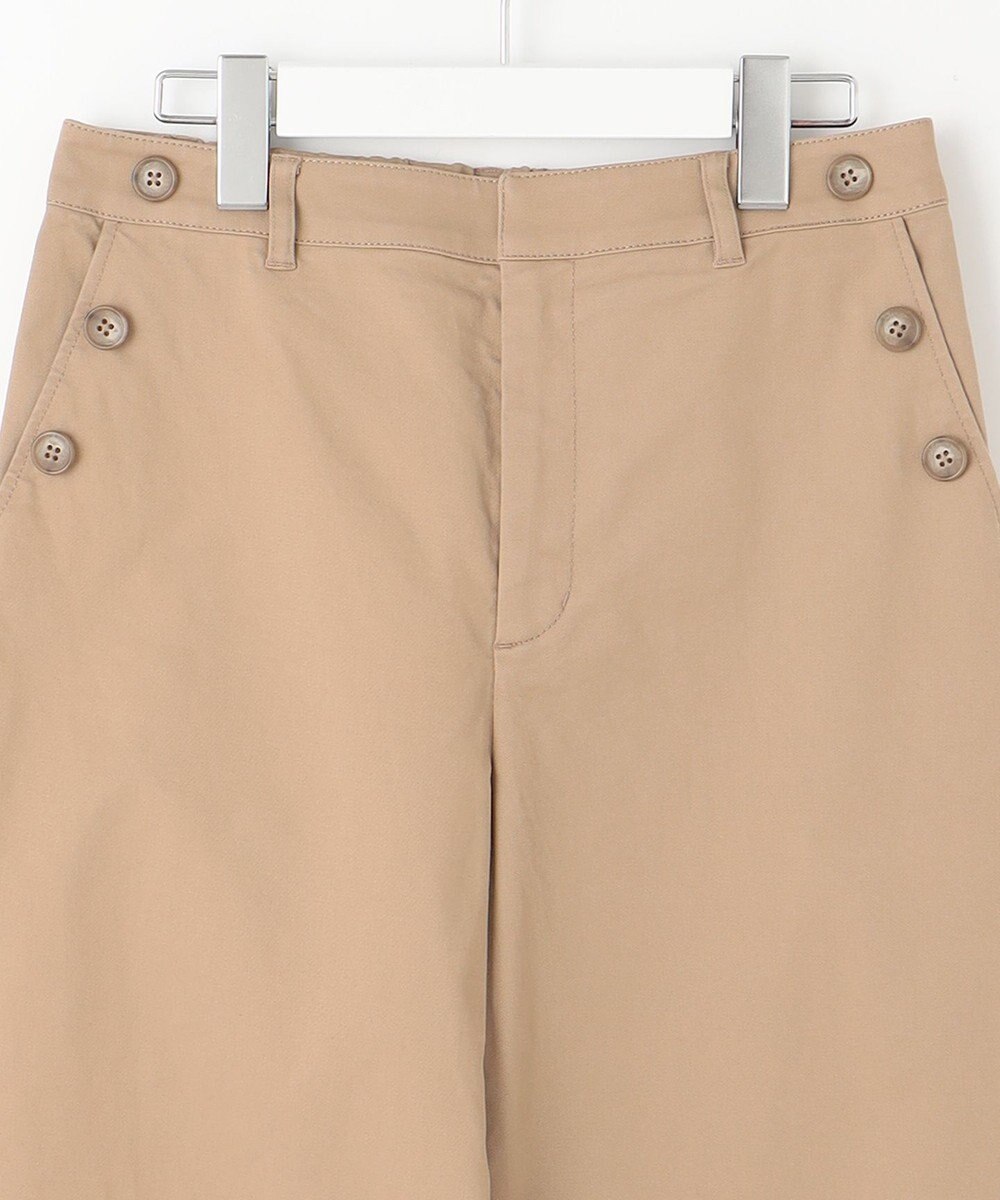 J.PRESS LADIES 【洗える】20チノストレッチ ワイドパンツ 