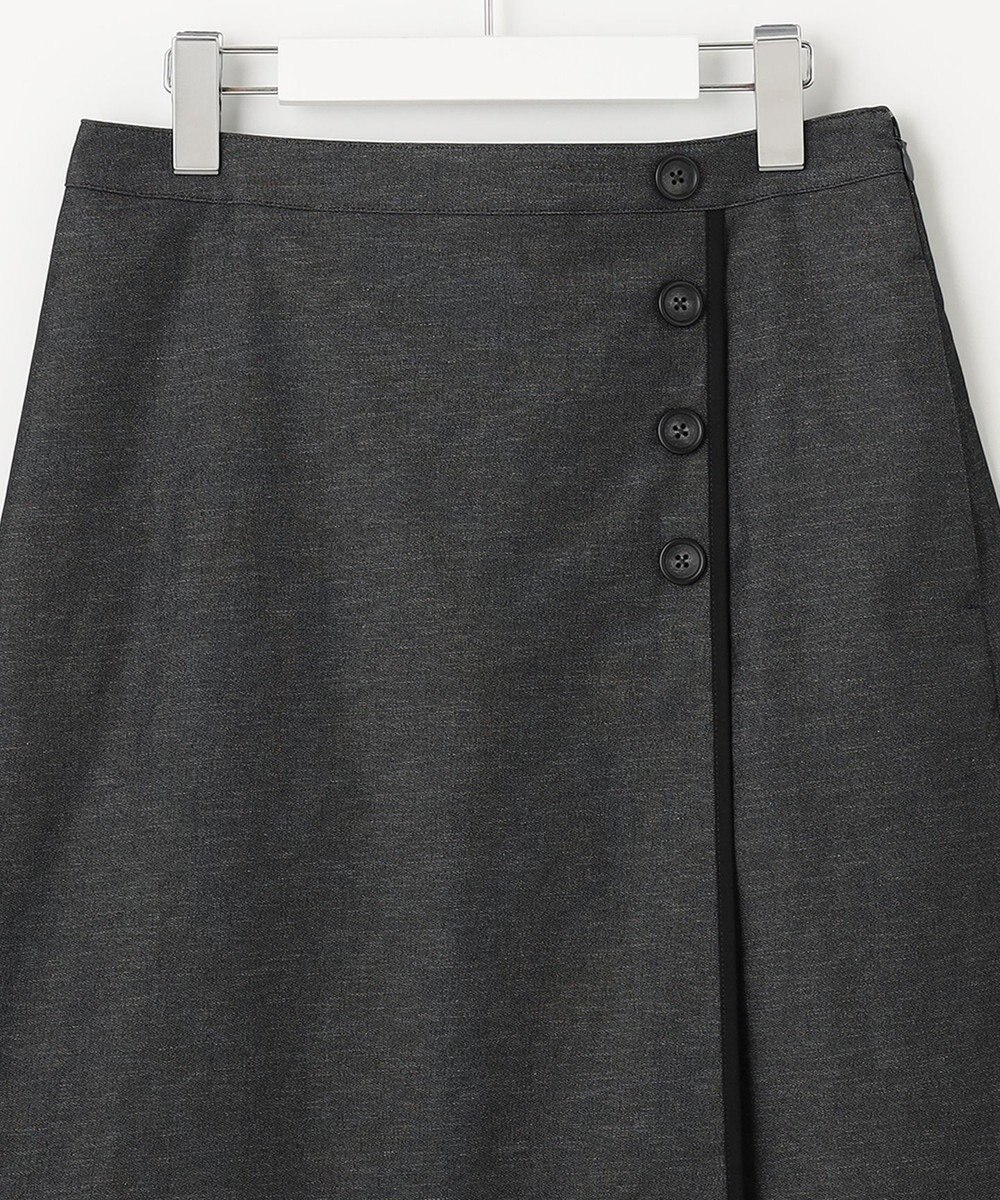 J.PRESS LADIES 【洗える・吸水速乾・接触冷感】リネンツイル スカート 