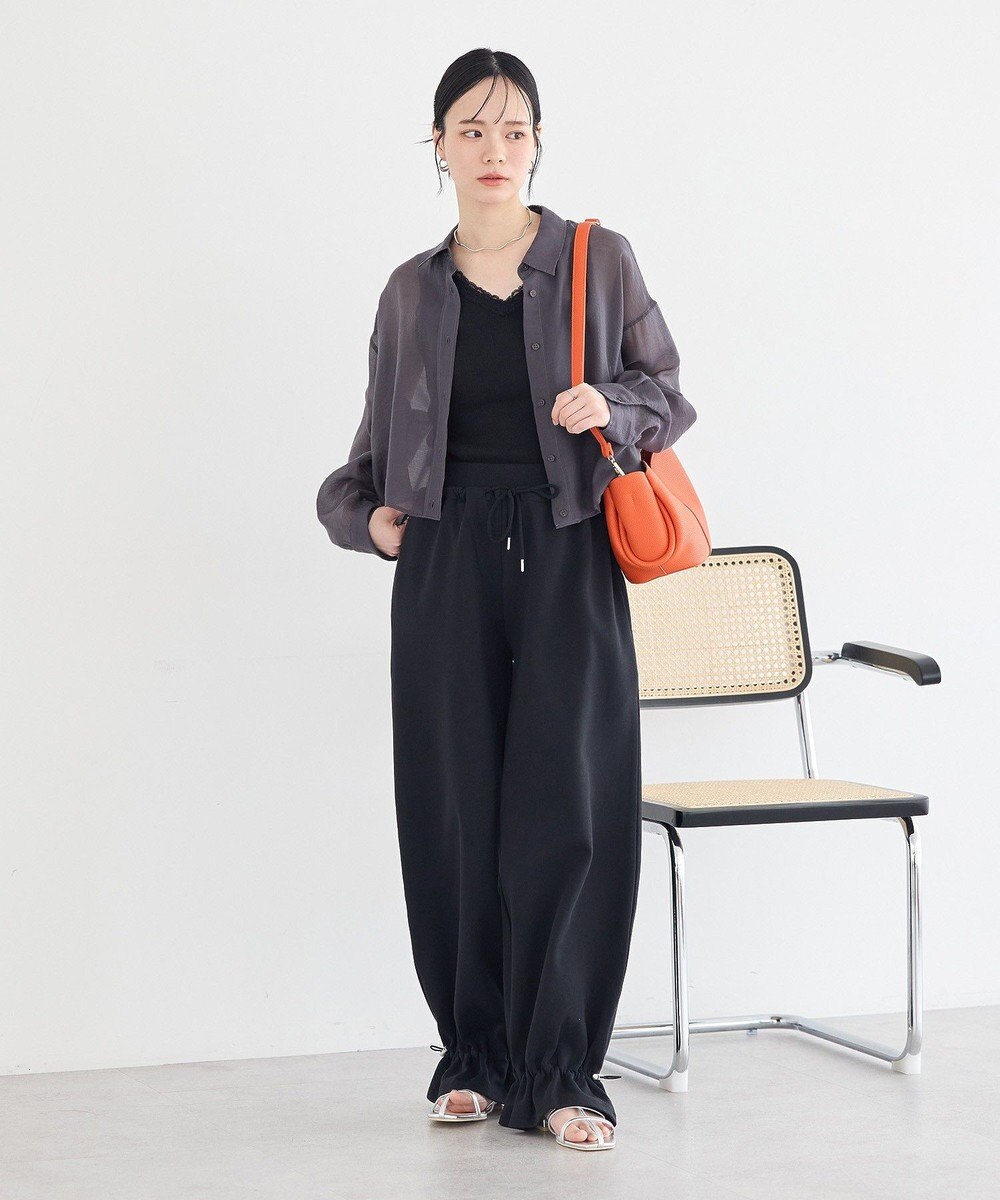 earth music&ecology 裾ドロストスウェットパンツ 