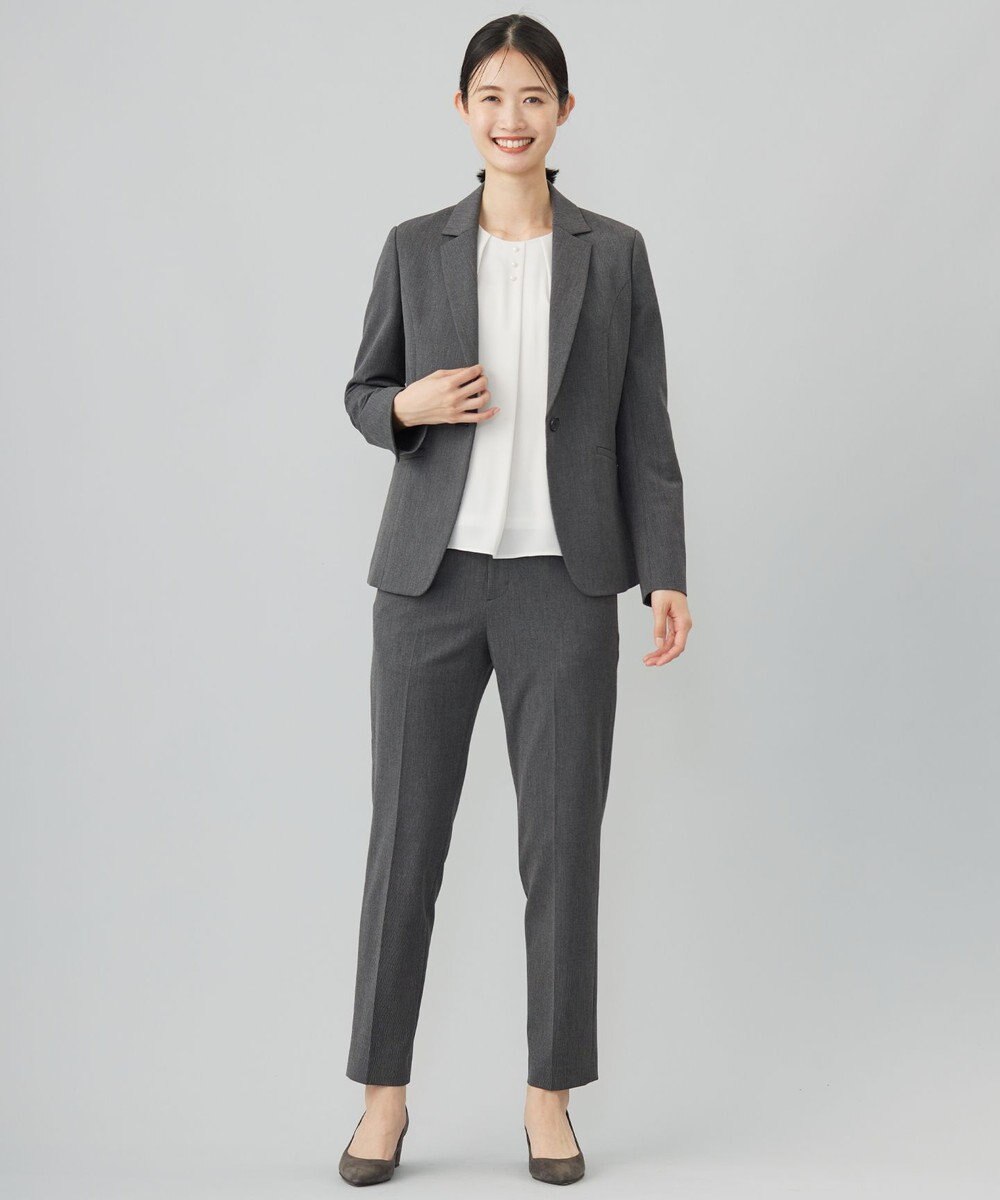 J.PRESS LADIES T/Rアルガンシルク テーパード パンツ 