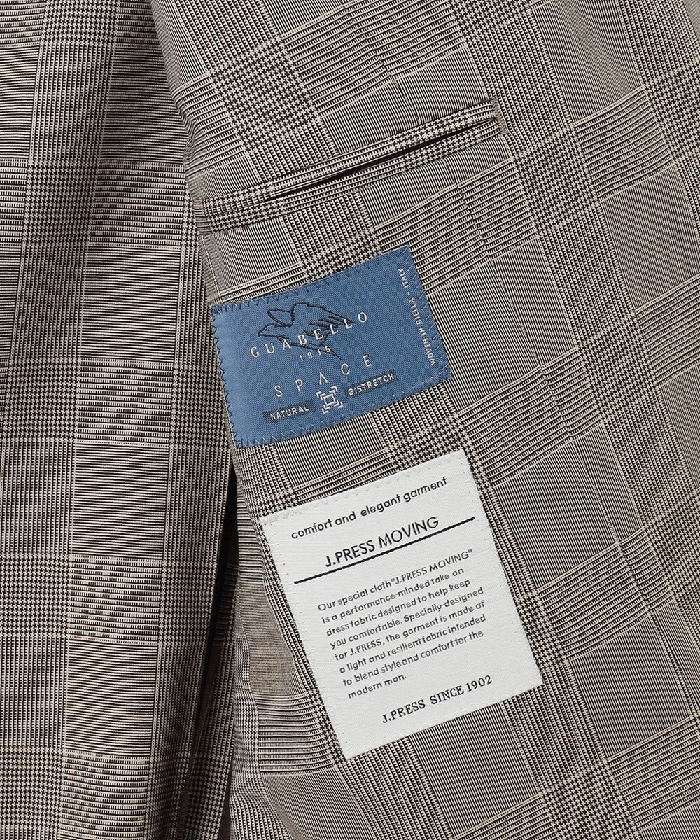 J.PRESS MEN 【J.PRESS MOVING】GUABELLO SPACEグレナカートチェック ジャケット 