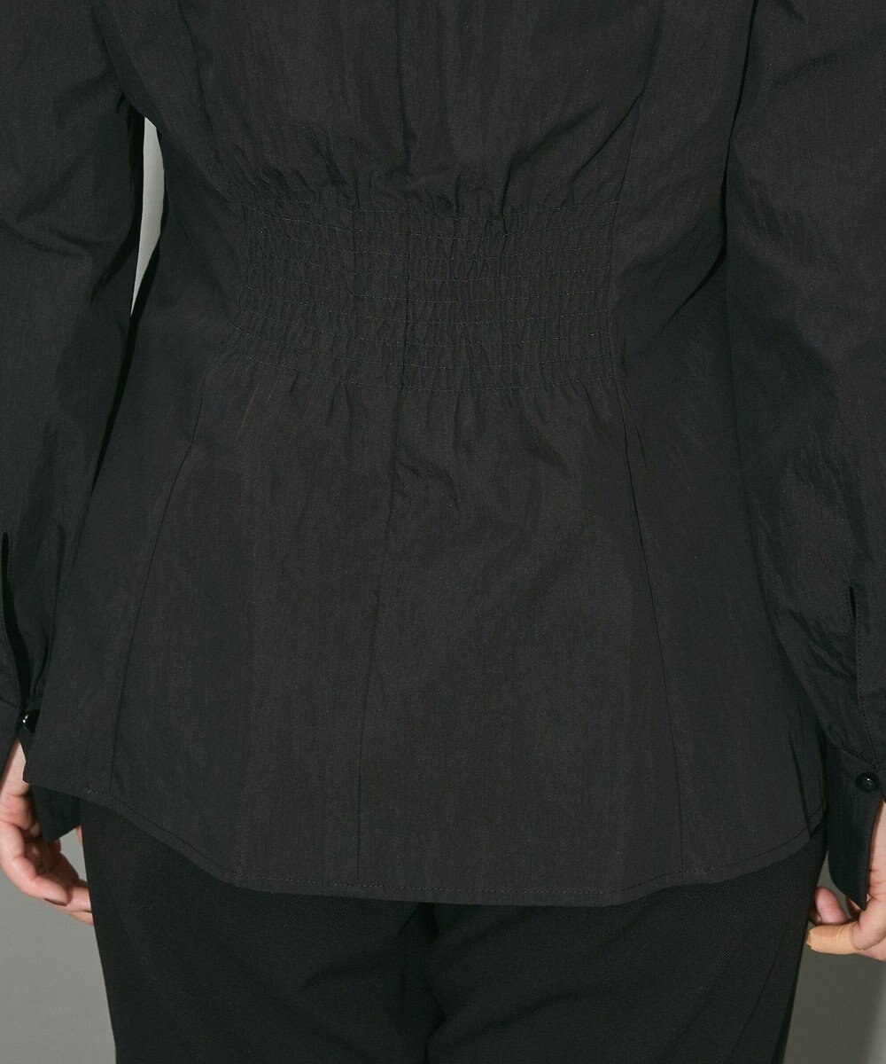 Green Parks リボンデザインハイネックブラウス 