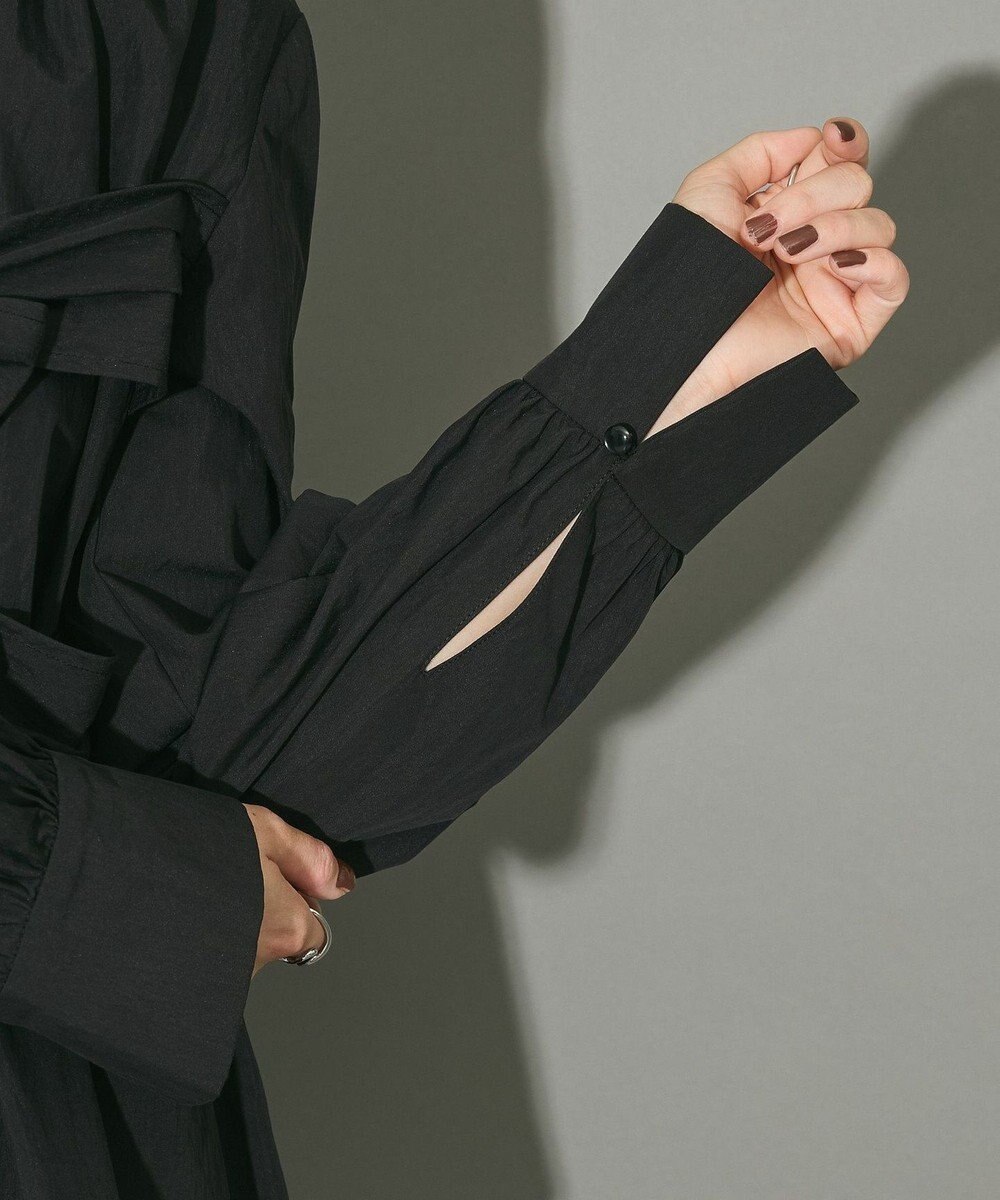 Green Parks リボンデザインハイネックブラウス 