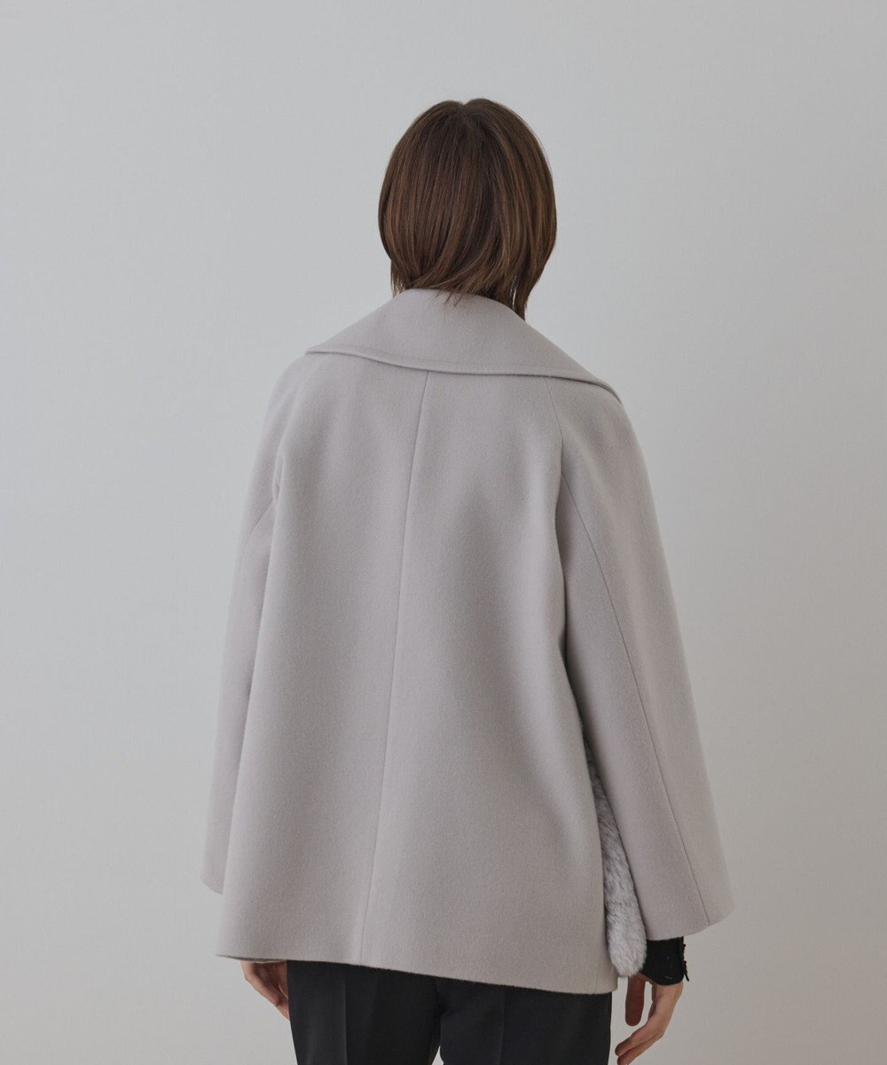 GRACE CONTINENTAL ファーポケットピーコート 