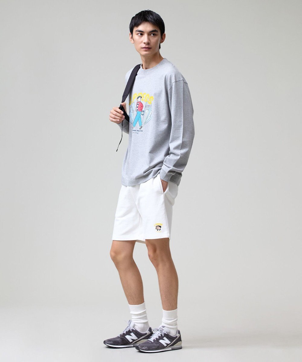 J.PRESS MEN 【AaronChang】【UNISEX】プリントロングスリーブ Tシャツ 