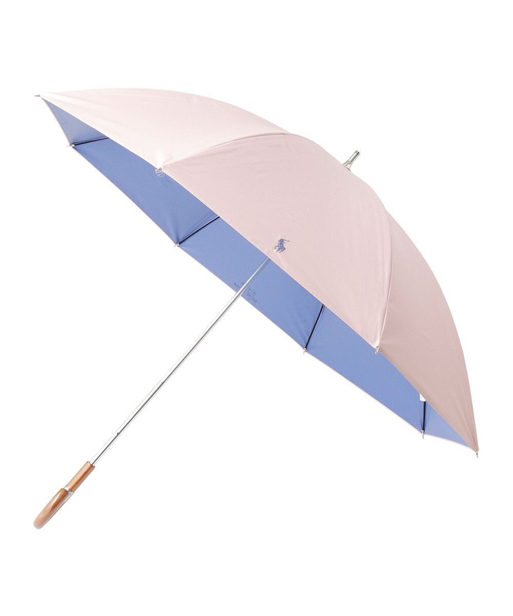 MOONBAT 【軽量】POLO RALPH LAUREN 晴雨兼用日傘 長傘 PP刺繍／一級遮光 遮熱 UV 