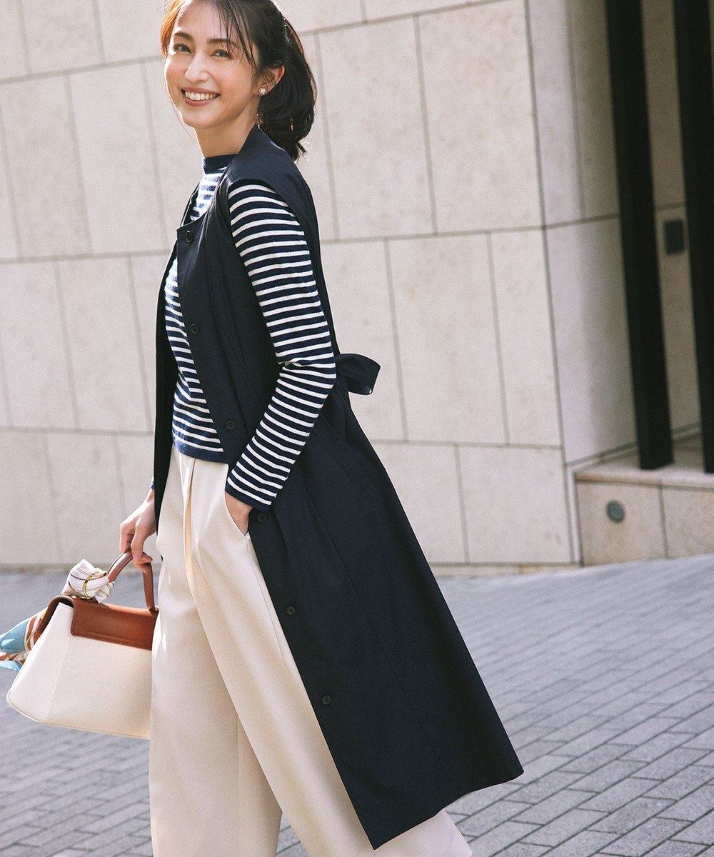 組曲 L 【ストレッチ・イージーケア】オシャクロス ガウチョパンツ 