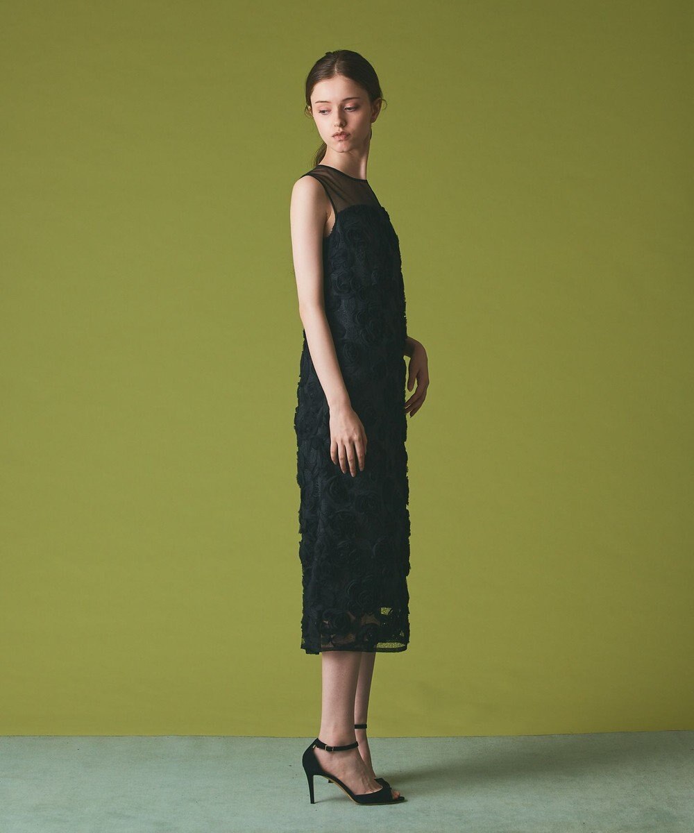 GRACE CONTINENTAL フラワーembドレス 