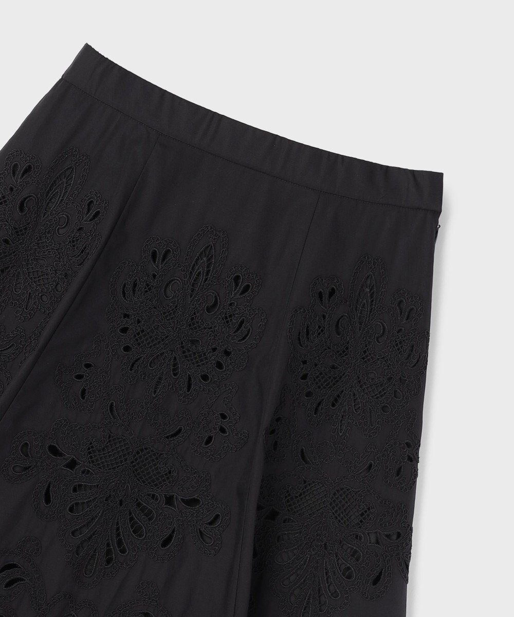 GRACE CONTINENTAL 刺繍スカラップスカート 