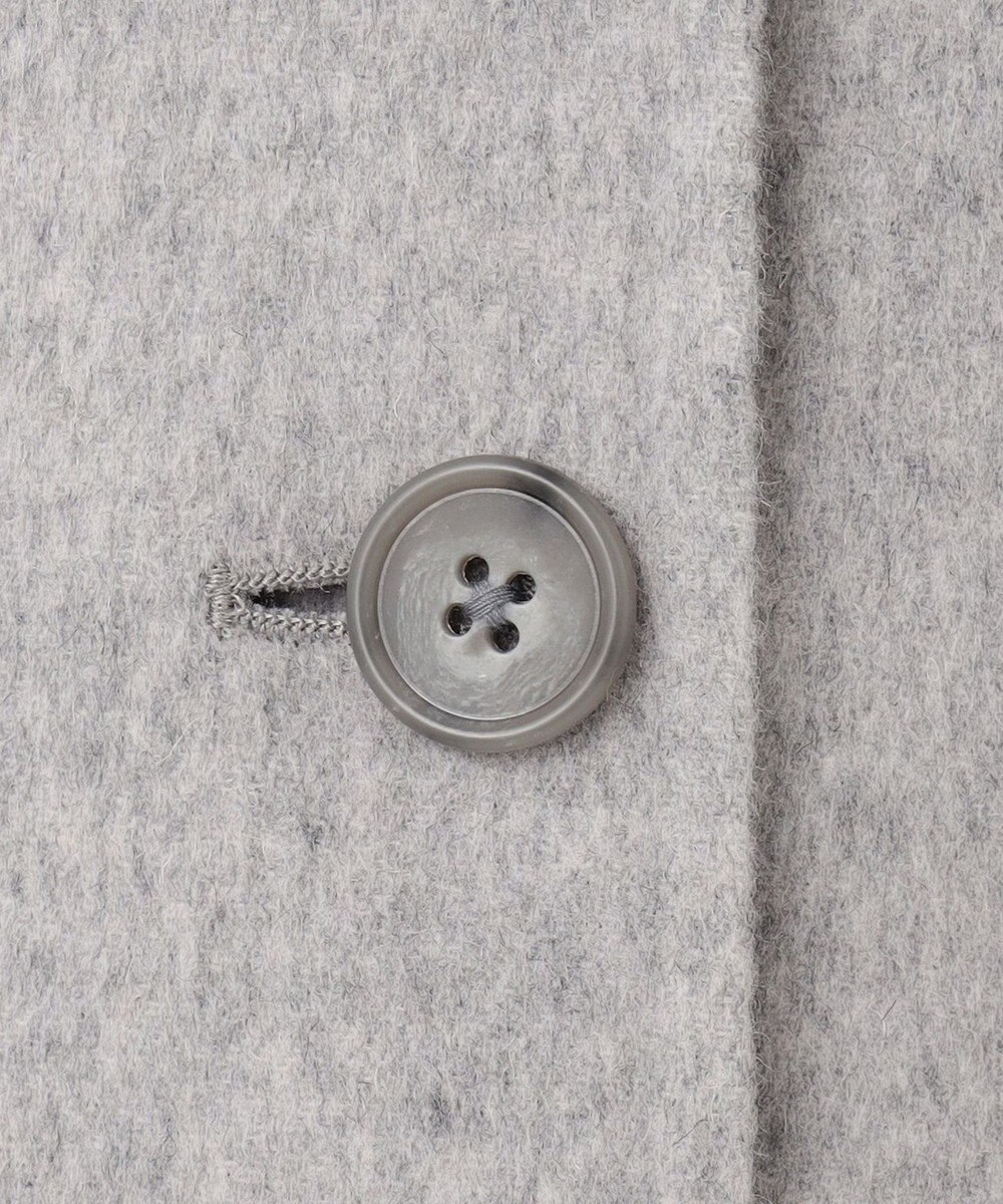 J.PRESS LADIES ウールナイロンリバー フード付き コート 